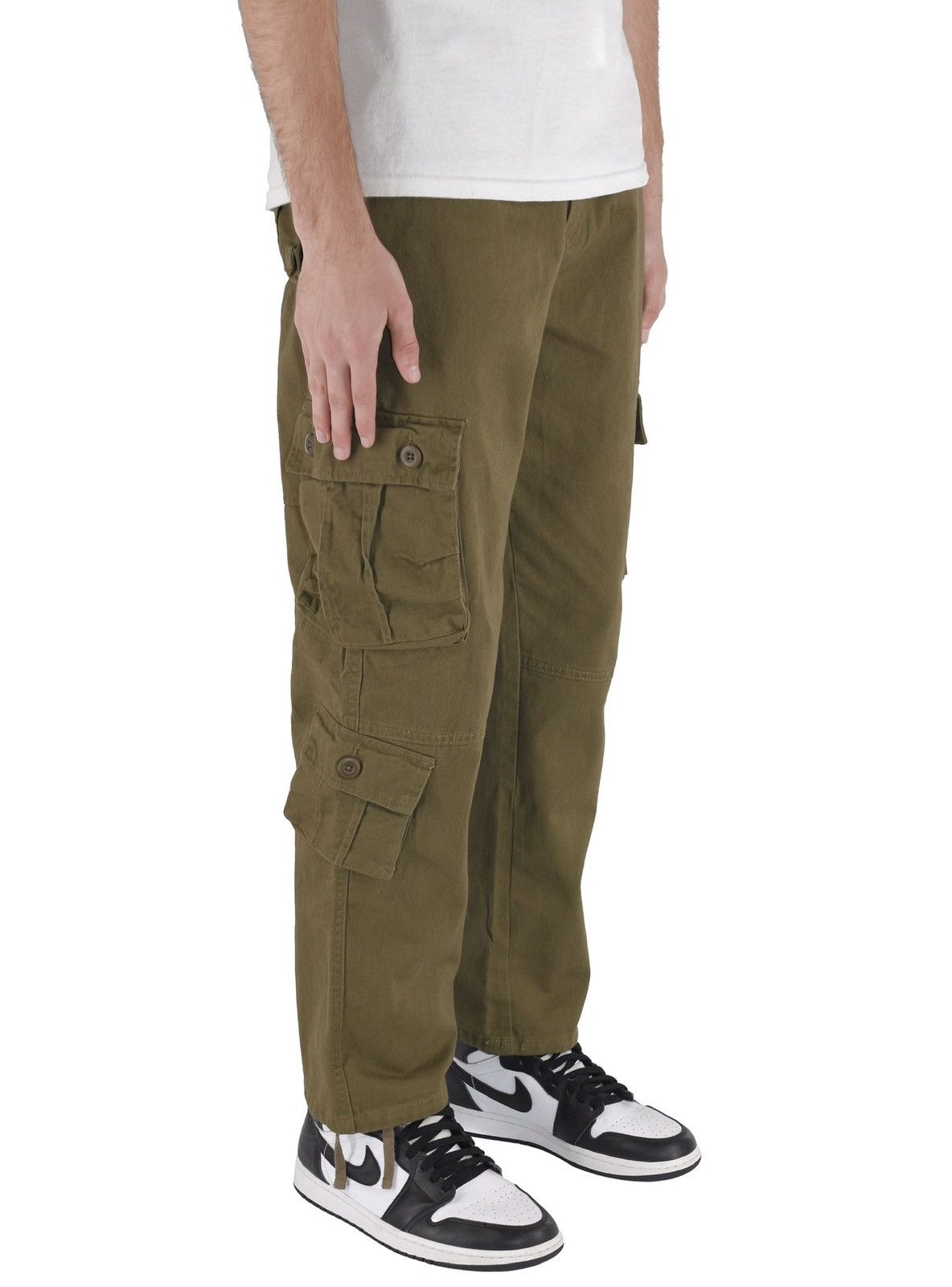 Japanese Brand 8 Pocket Cargo Pants Khaki Size US 42 / EU 58 - 1 Thumbnail