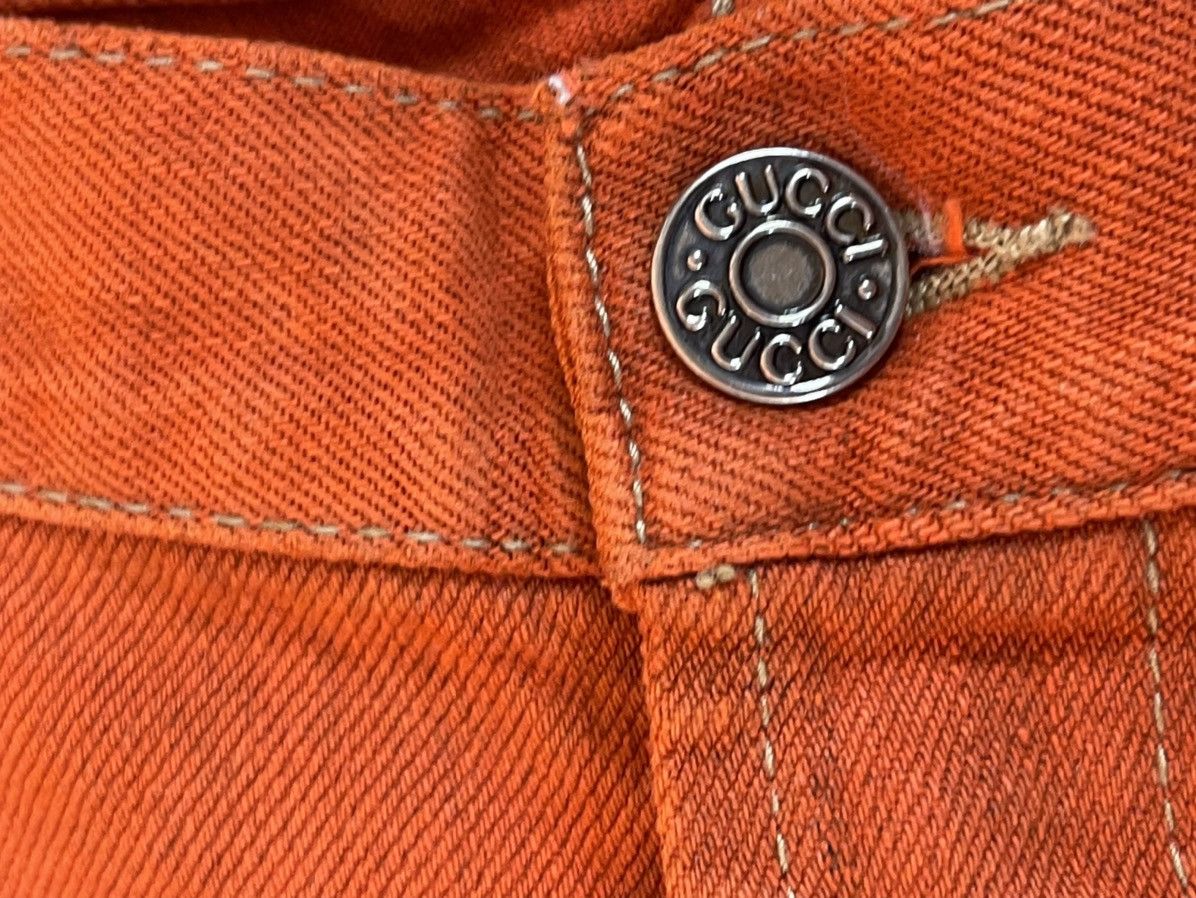 Gucci Rare!! Gucci Orange Skinny Denim / Nice Colour Size US 31 - 9 Thumbnail