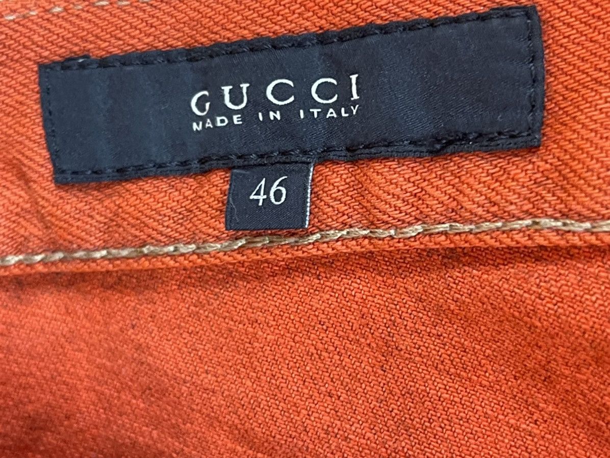 Gucci Rare!! Gucci Orange Skinny Denim / Nice Colour Size US 31 - 6 Thumbnail