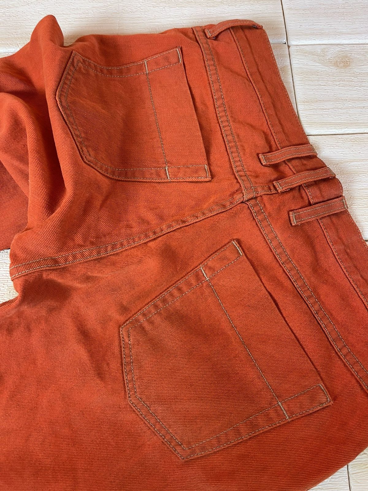 Gucci Rare!! Gucci Orange Skinny Denim / Nice Colour Size US 31 - 4 Thumbnail