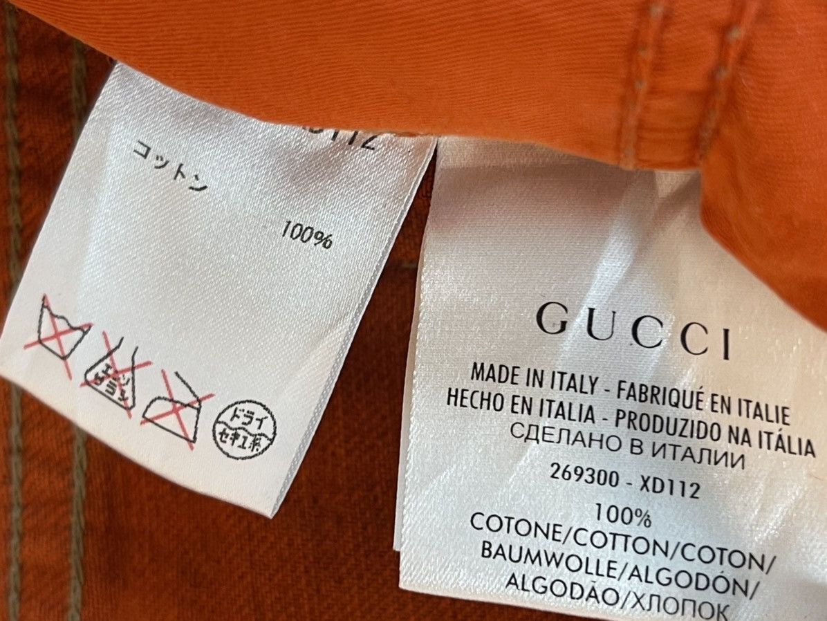 Gucci Rare!! Gucci Orange Skinny Denim / Nice Colour Size US 31 - 8 Thumbnail