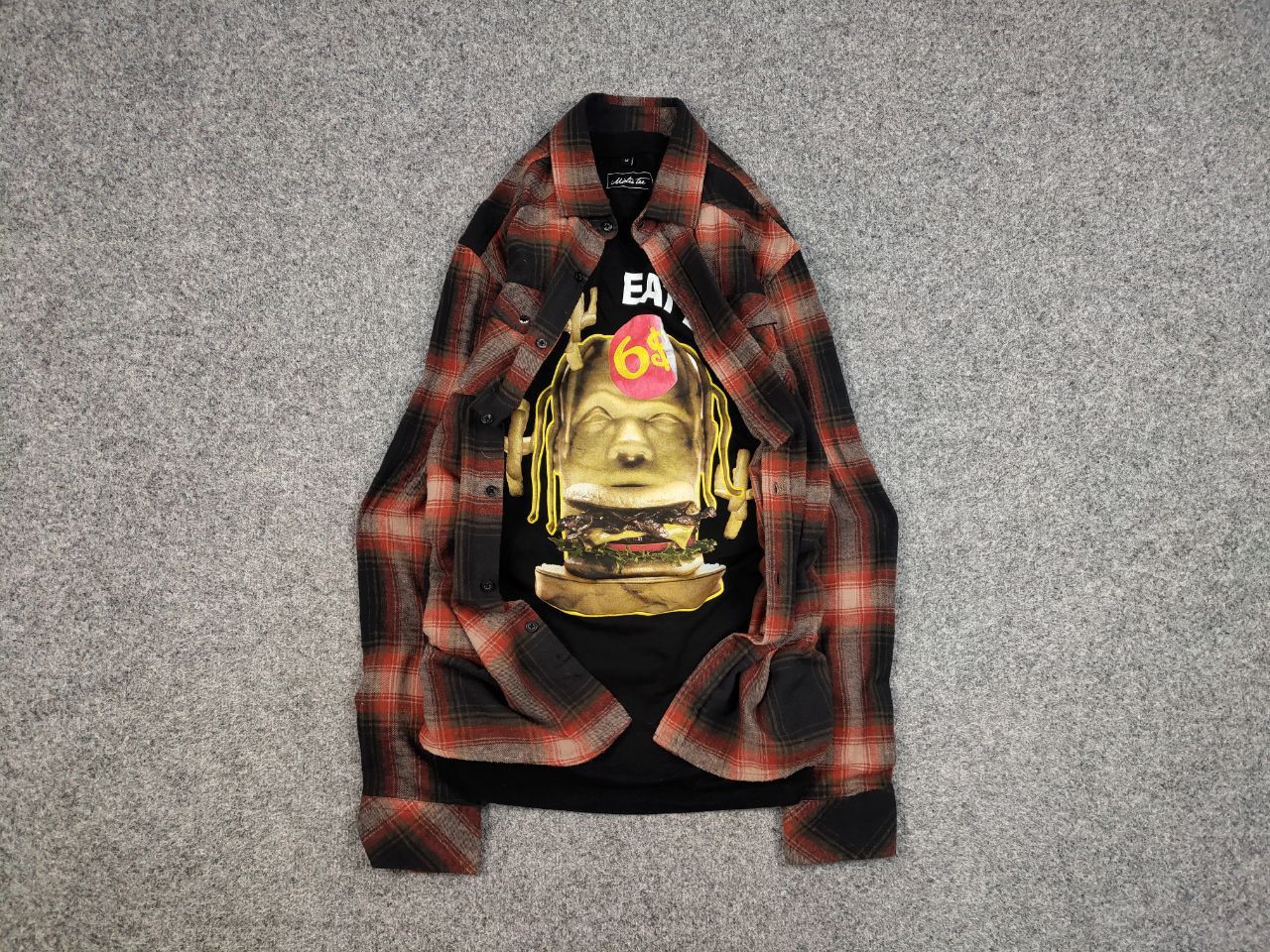 Flannel Vintage Flannel Shirt Checkered Travis Scott Style Hype Size US L / EU 52-54 / 3 - 1 Thumbnail