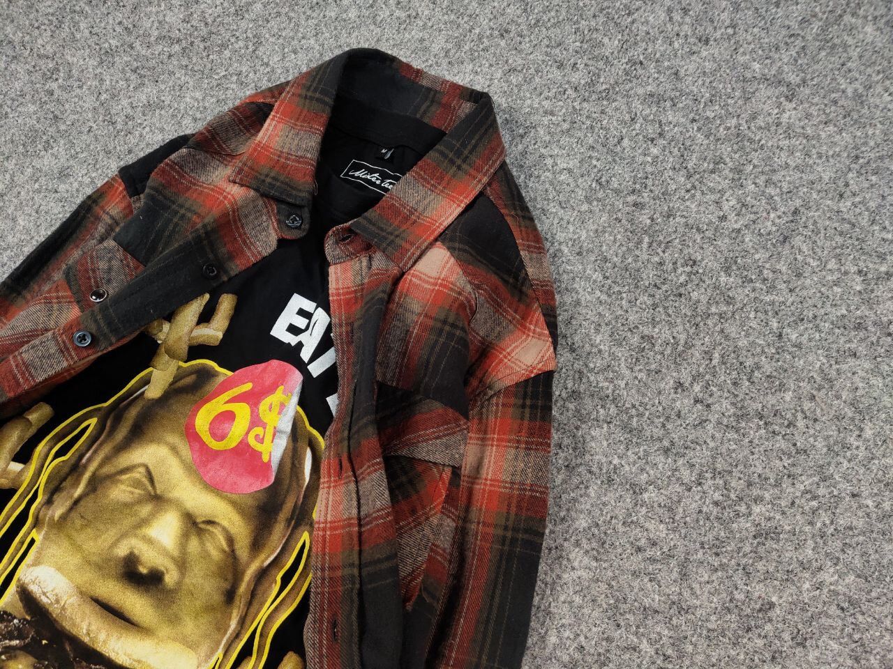 Flannel Vintage Flannel Shirt Checkered Travis Scott Style Hype Size US L / EU 52-54 / 3 - 4 Thumbnail