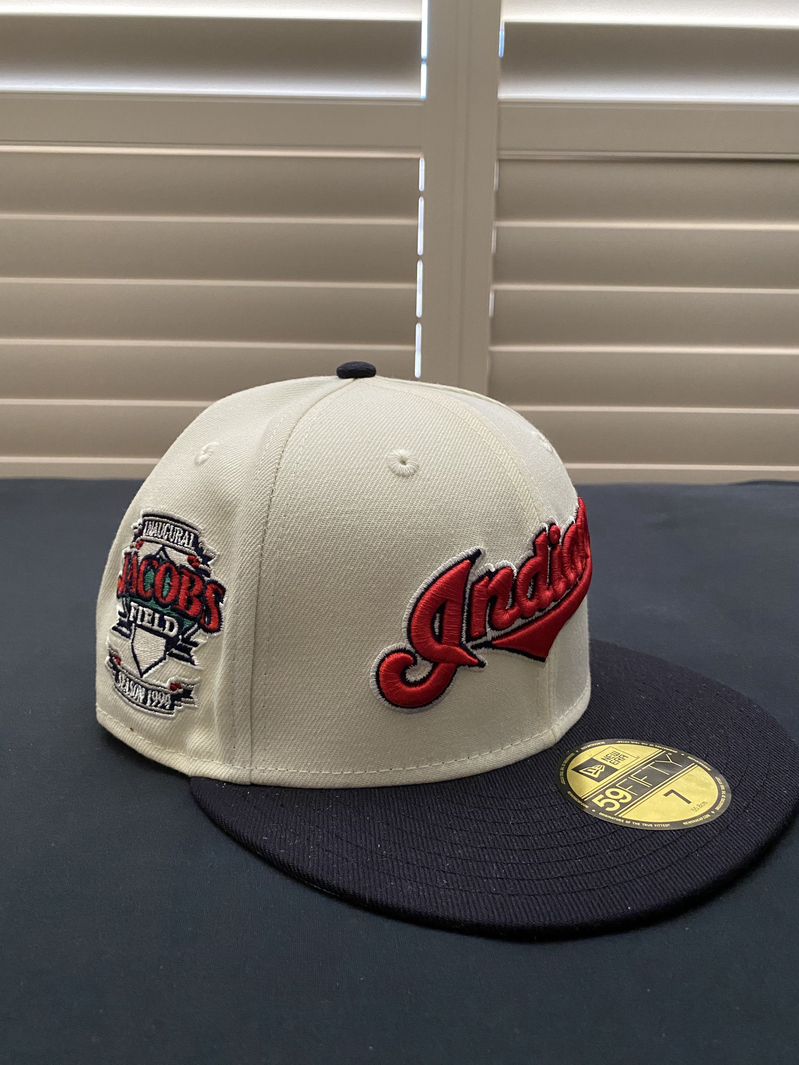 Hat Club Size 7 - New Era 59Fifty Cleveland Indians Jacobs Field Size ONE SIZE - 2 Thumbnail