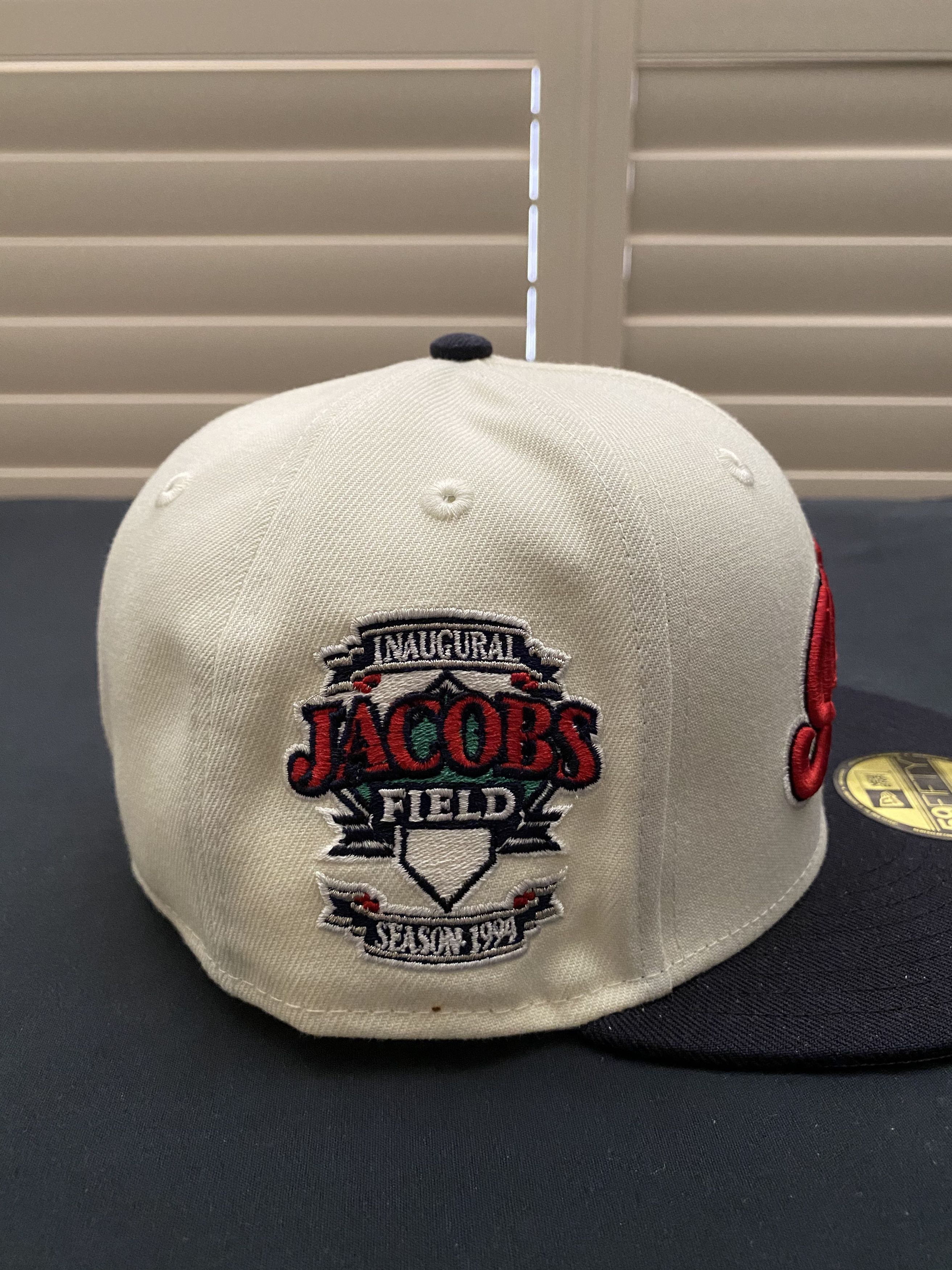 Hat Club Size 7 - New Era 59Fifty Cleveland Indians Jacobs Field Size ONE SIZE - 3 Thumbnail