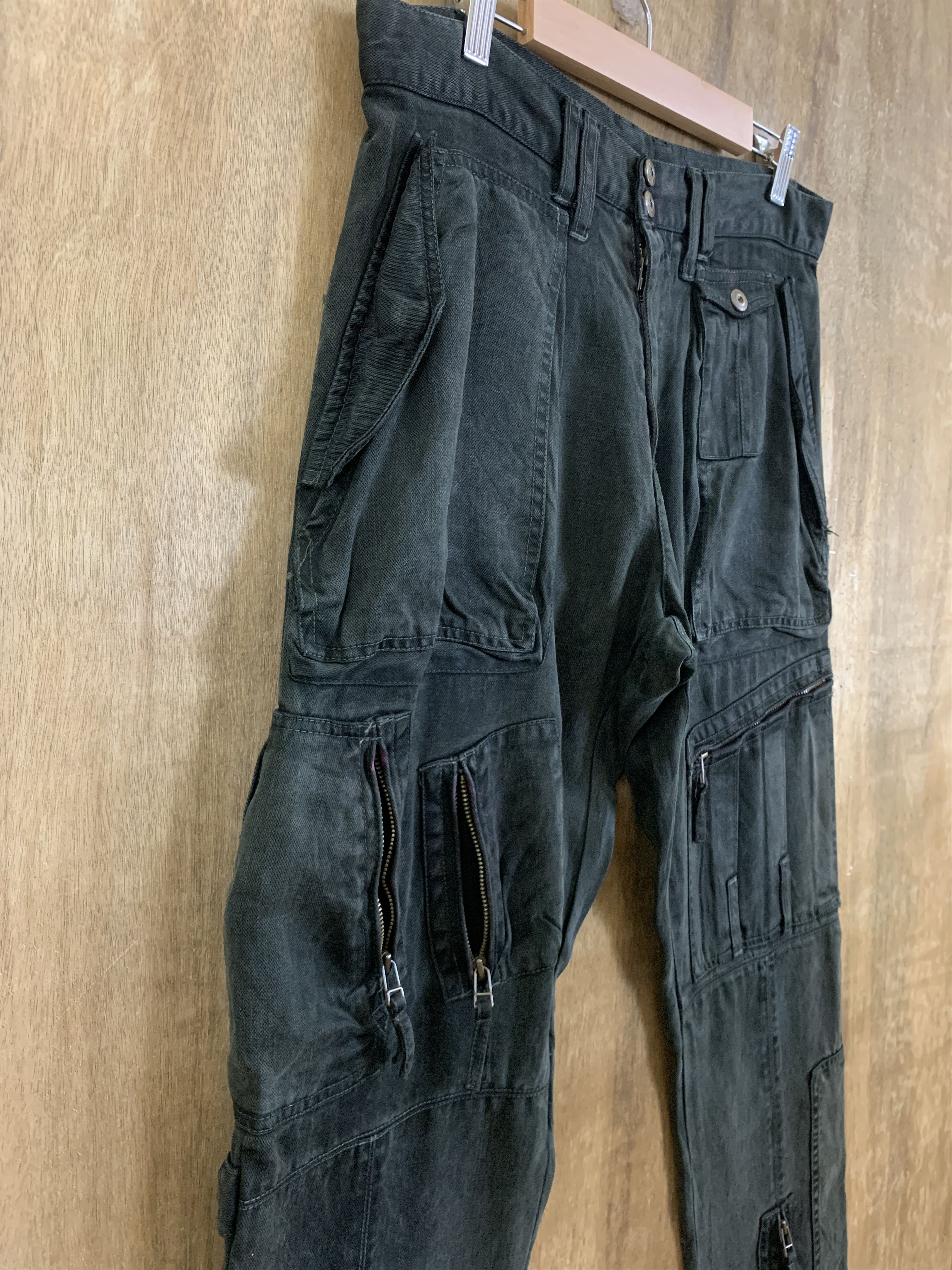 Japanese Brand Cargo Pant Iroquois Seditionaries Multipocket Flared Pants Size US 30 / EU 46 - 10 Thumbnail