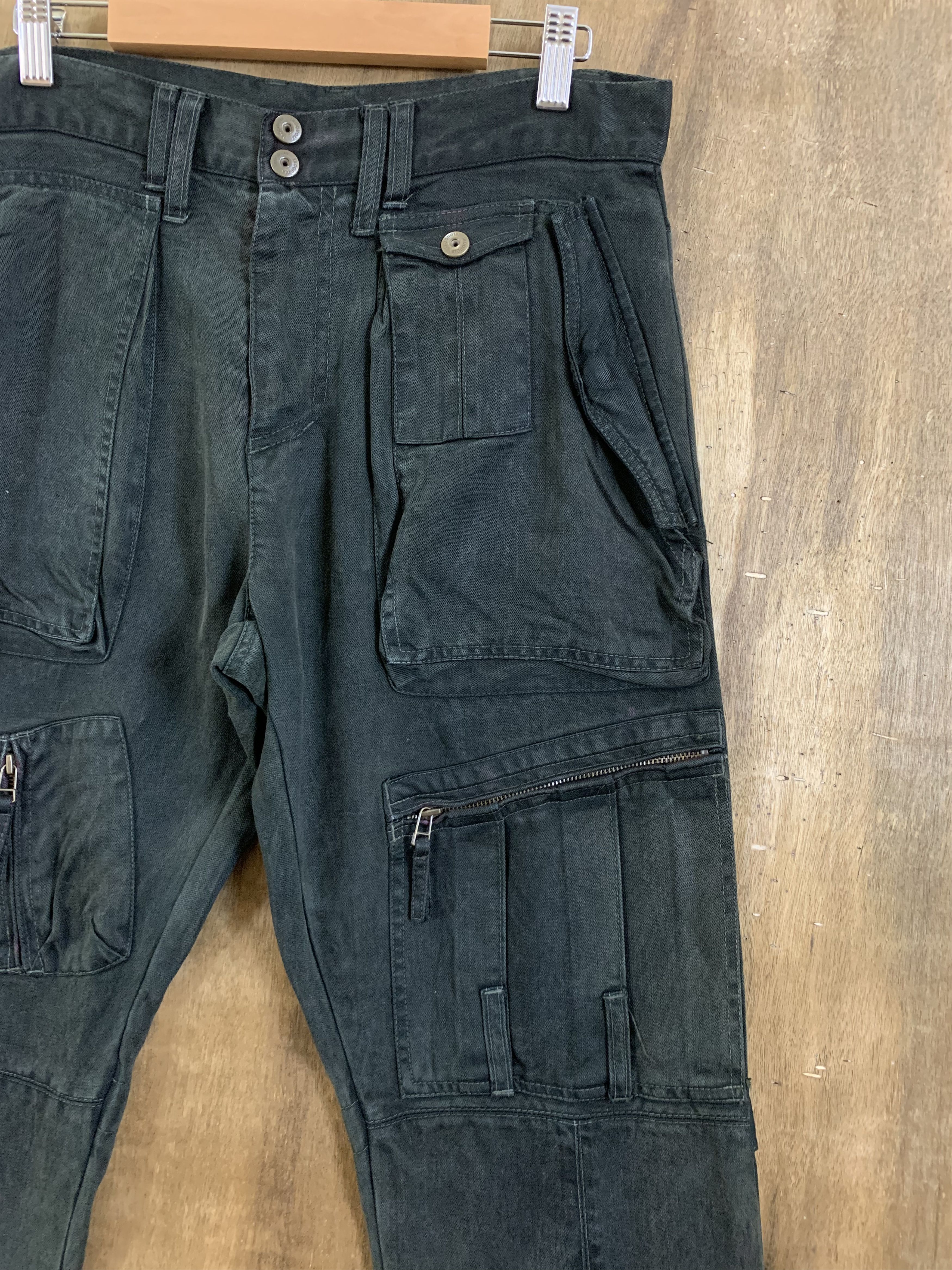 Japanese Brand Cargo Pant Iroquois Seditionaries Multipocket Flared Pants Size US 30 / EU 46 - 6 Thumbnail