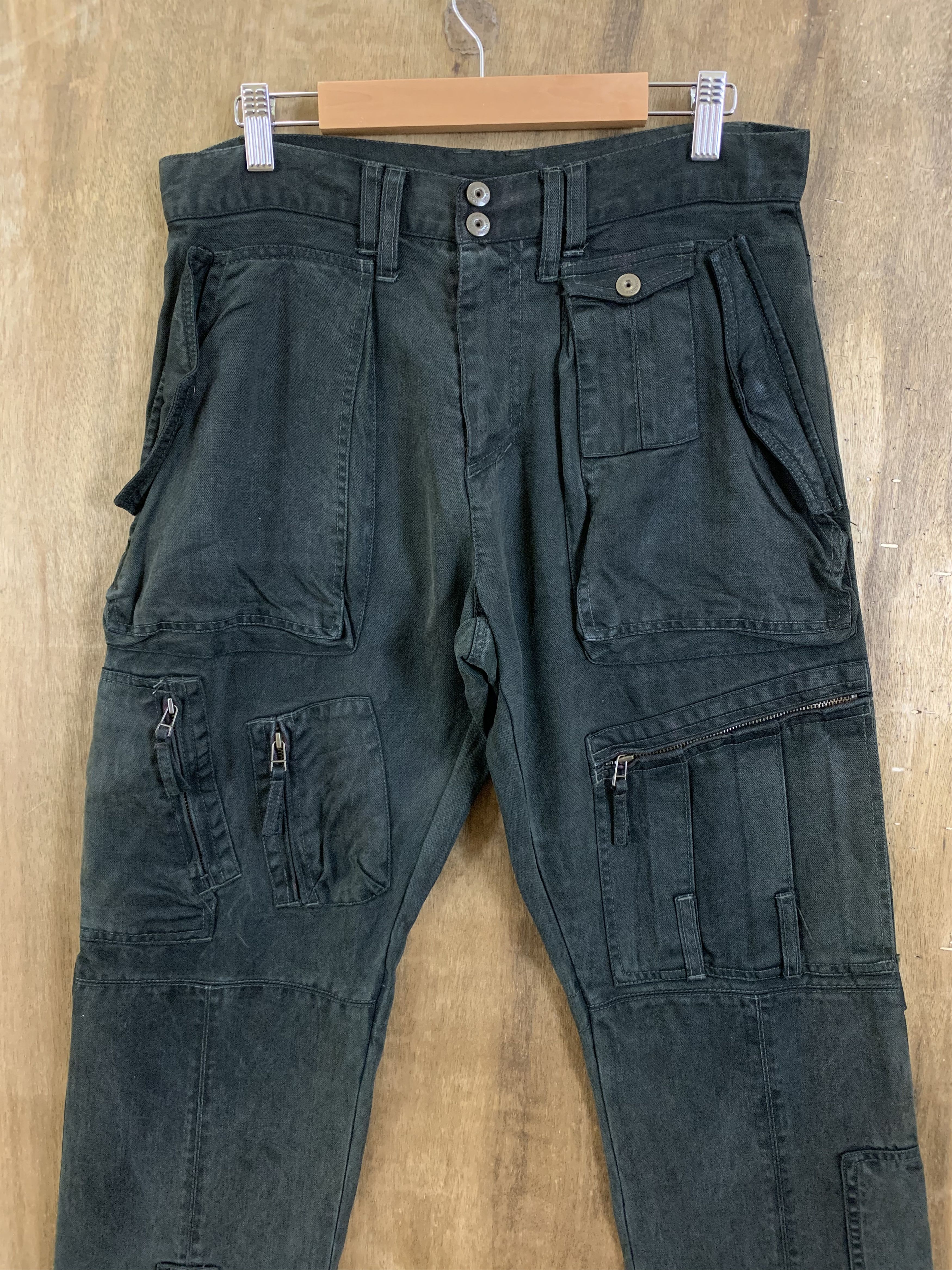 Japanese Brand Cargo Pant Iroquois Seditionaries Multipocket Flared Pants Size US 30 / EU 46 - 3 Thumbnail