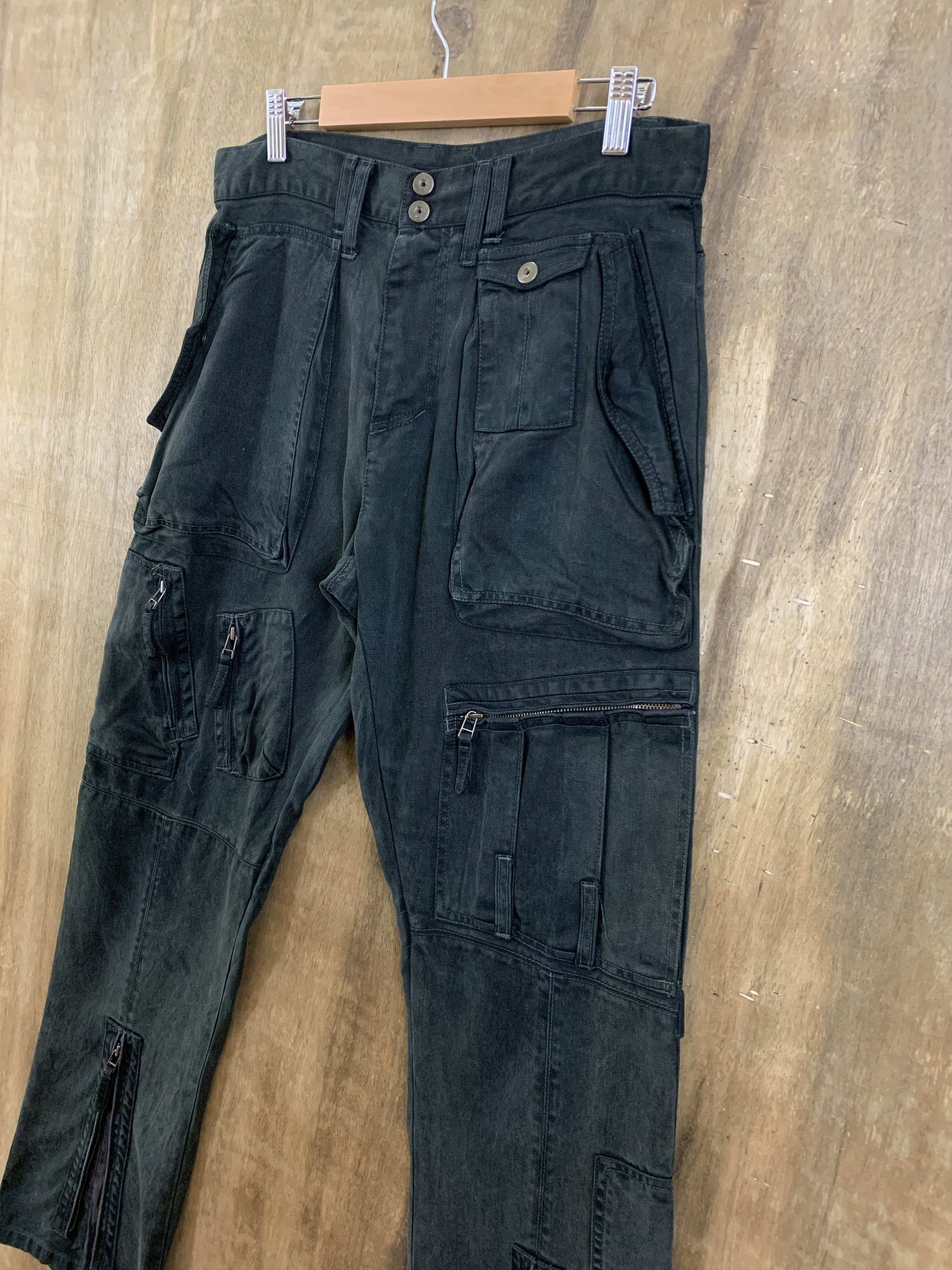 Japanese Brand Cargo Pant Iroquois Seditionaries Multipocket Flared Pants Size US 30 / EU 46 - 9 Thumbnail