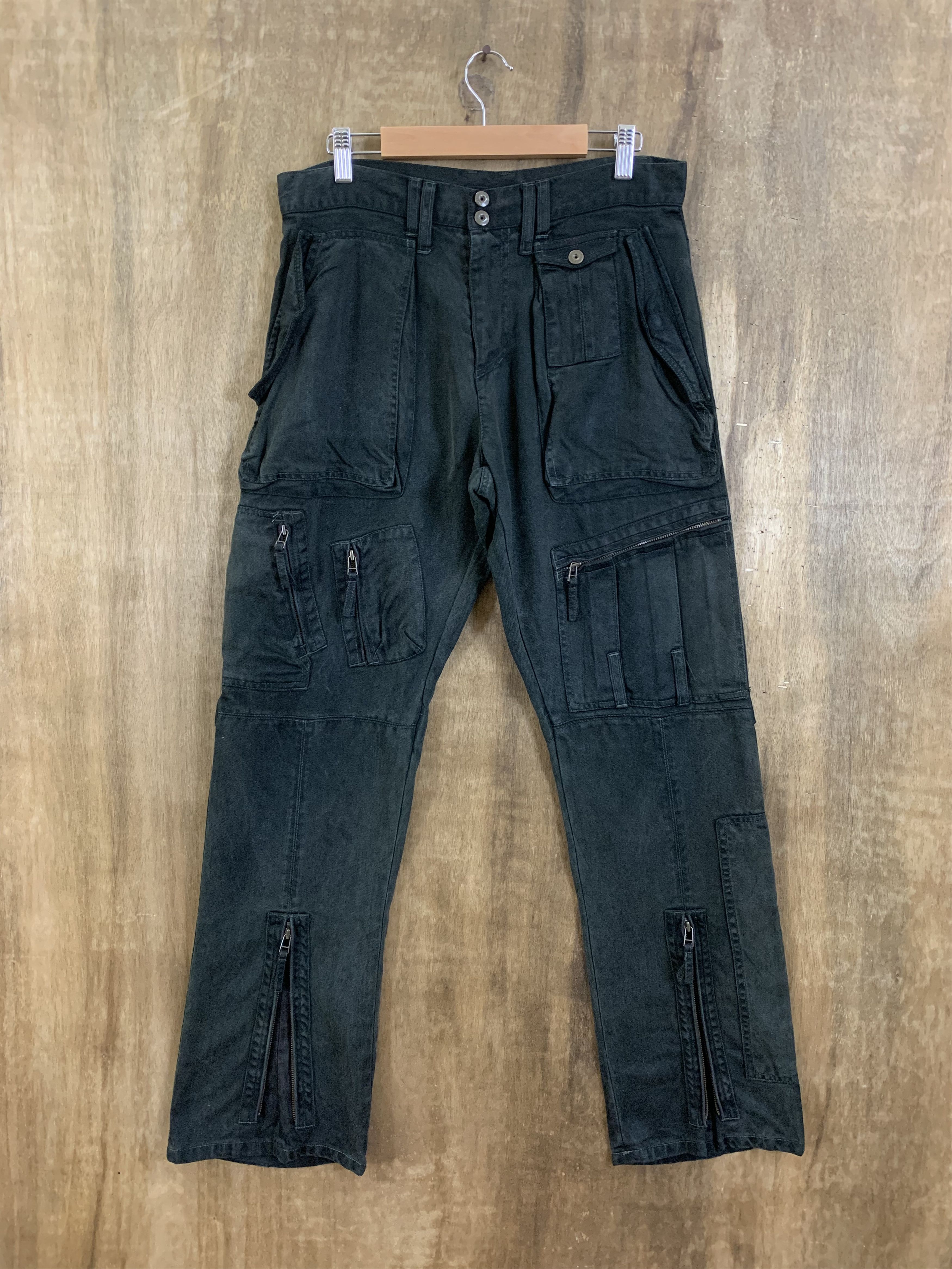Japanese Brand Cargo Pant Iroquois Seditionaries Multipocket Flared Pants Size US 30 / EU 46 - 1 Thumbnail