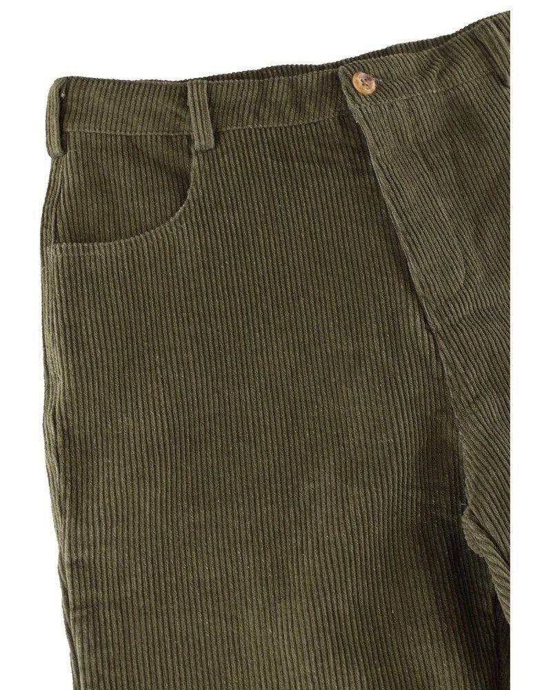 Vintage Corduroy Pants Olive Green Size US 36 / EU 52 - 4 Thumbnail