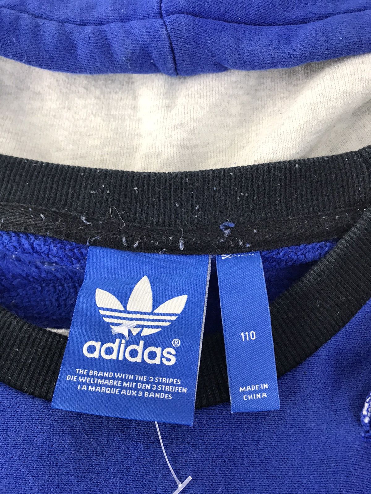 Adidas Adidas Colour Block 3 Stripes Hoodies Spell Out Size US L / EU 52-54 / 3 - 7 Thumbnail