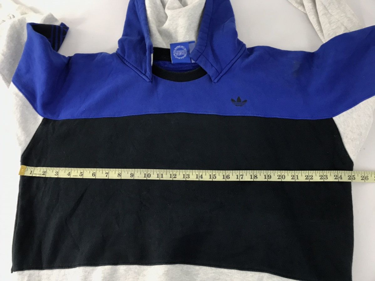 Adidas Adidas Colour Block 3 Stripes Hoodies Spell Out Size US L / EU 52-54 / 3 - 12 Thumbnail