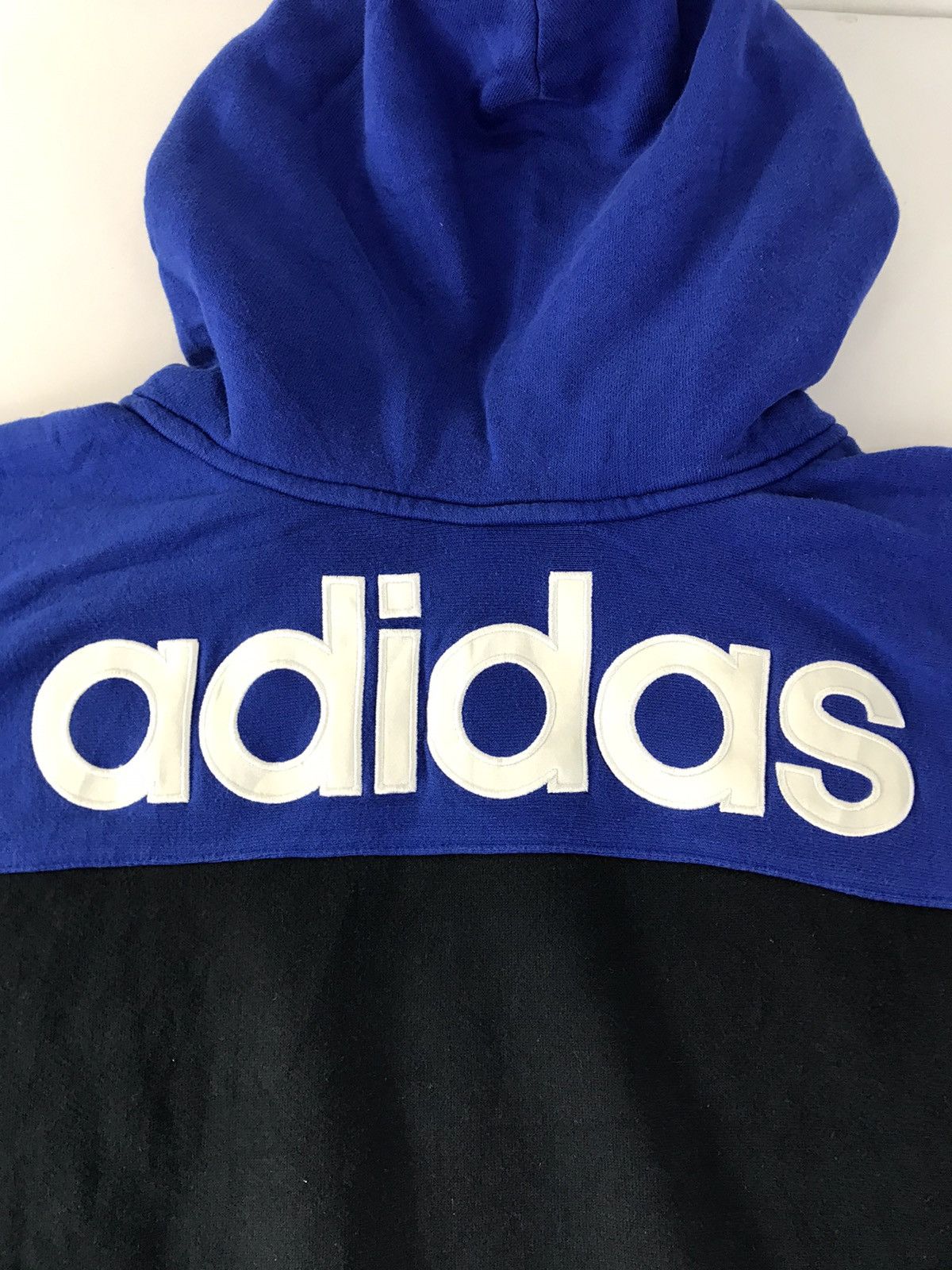 Adidas Adidas Colour Block 3 Stripes Hoodies Spell Out Size US L / EU 52-54 / 3 - 2 Thumbnail