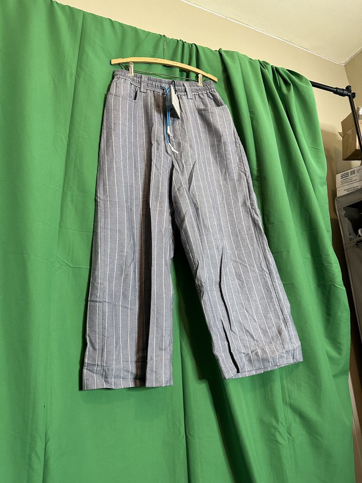 Sunnei Wide leg striped flannel pants NWT Size US 30 / EU 46 - 12 Thumbnail