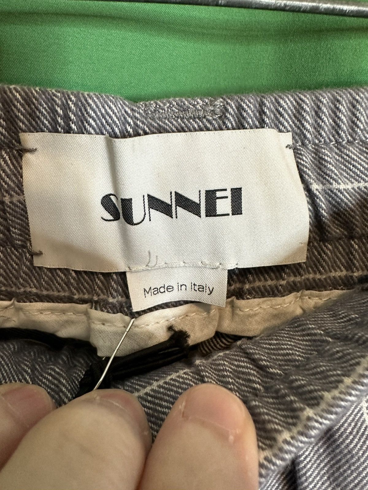 Sunnei Wide leg striped flannel pants NWT Size US 30 / EU 46 - 9 Thumbnail