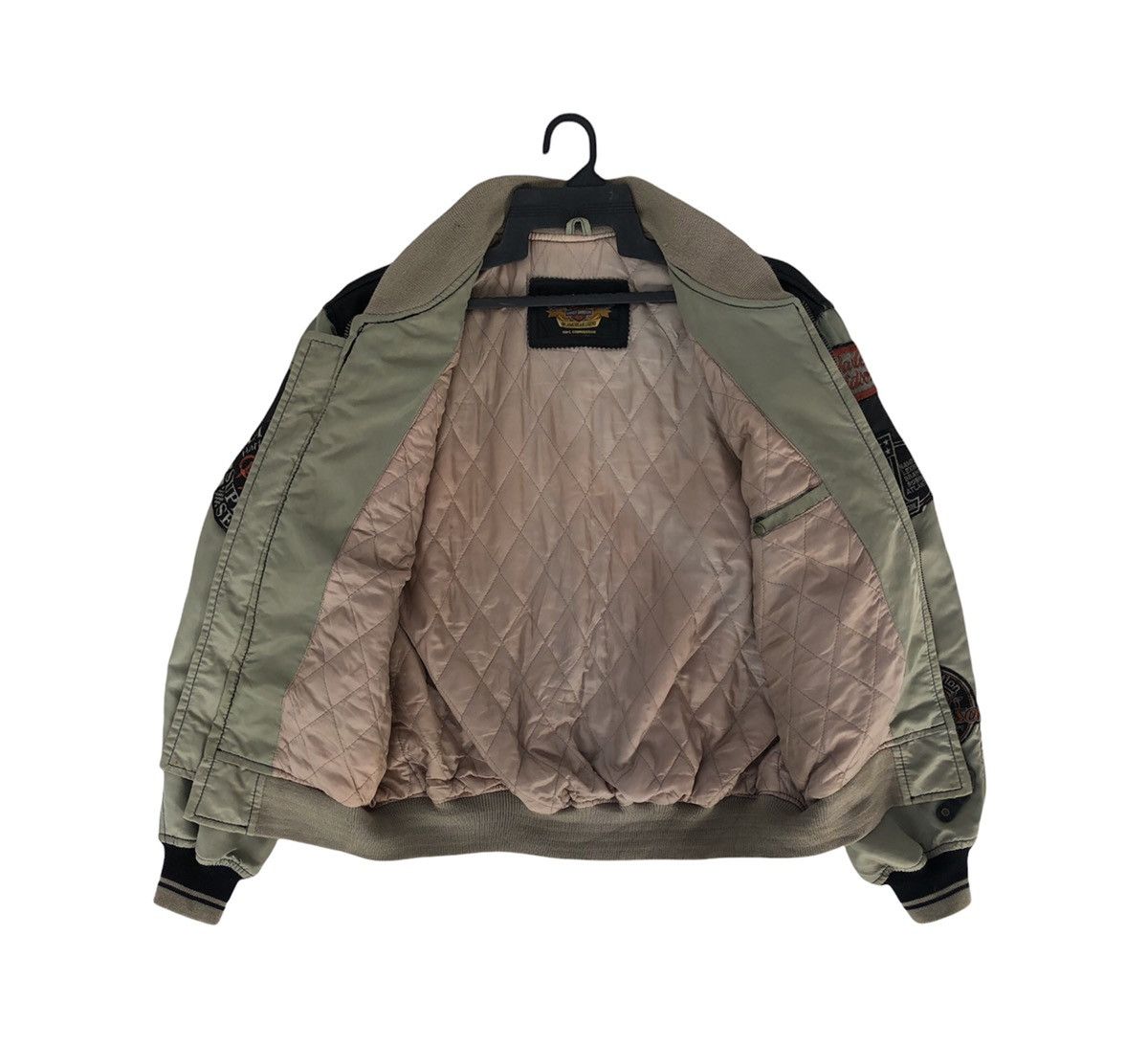 Harley Davidson 🔥90s Harley Davidson Motorcycle Bombers Mix Leather Jacket Size US M / EU 48-50 / 2 - 12 Thumbnail
