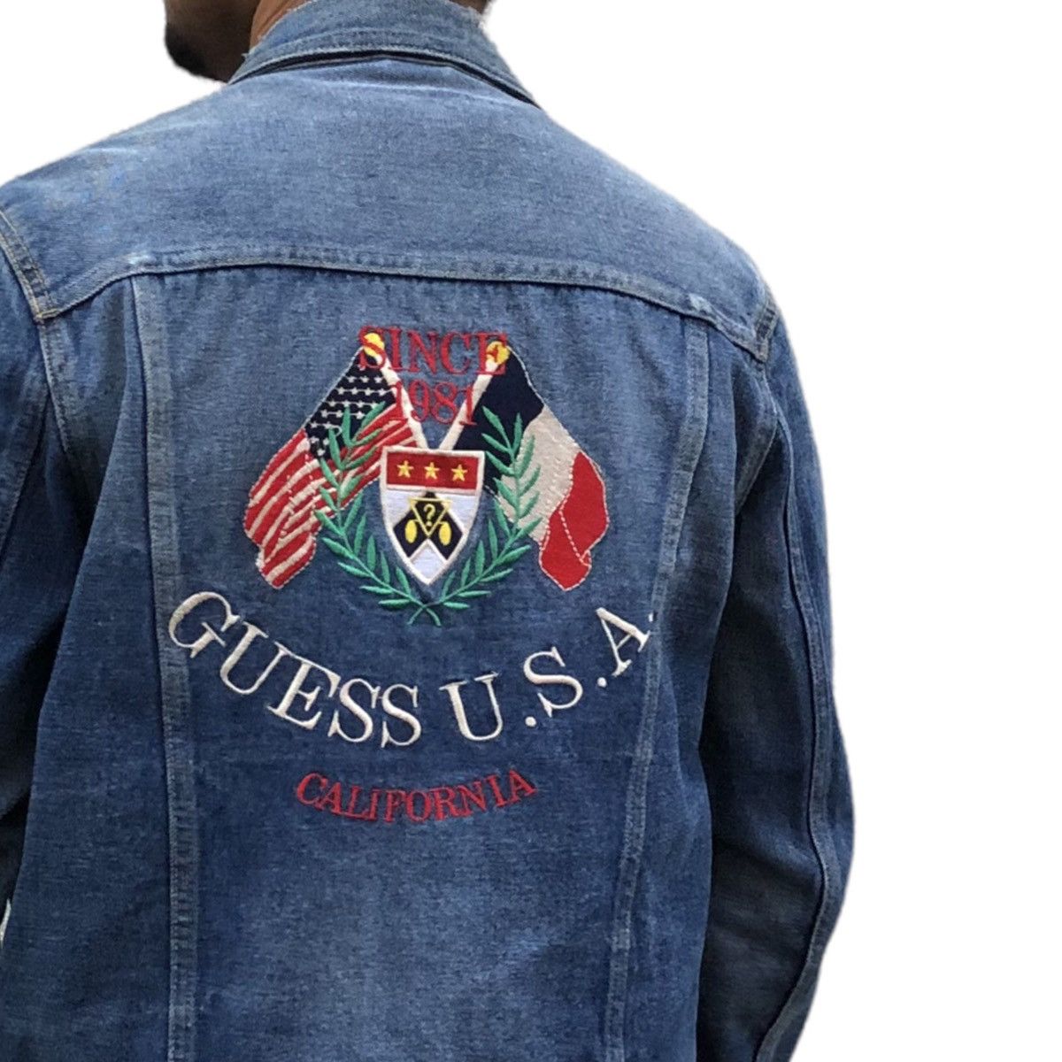 Guess 🔥GUESS Men’s Dillon Heritage Denim Trucker Jacket Size US S / EU 44-46 / 1 - 6 Thumbnail