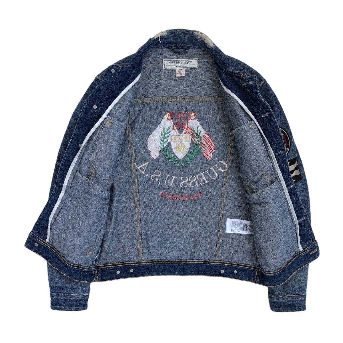 Guess 🔥GUESS Men’s Dillon Heritage Denim Trucker Jacket Size US S / EU 44-46 / 1 - 8 Thumbnail