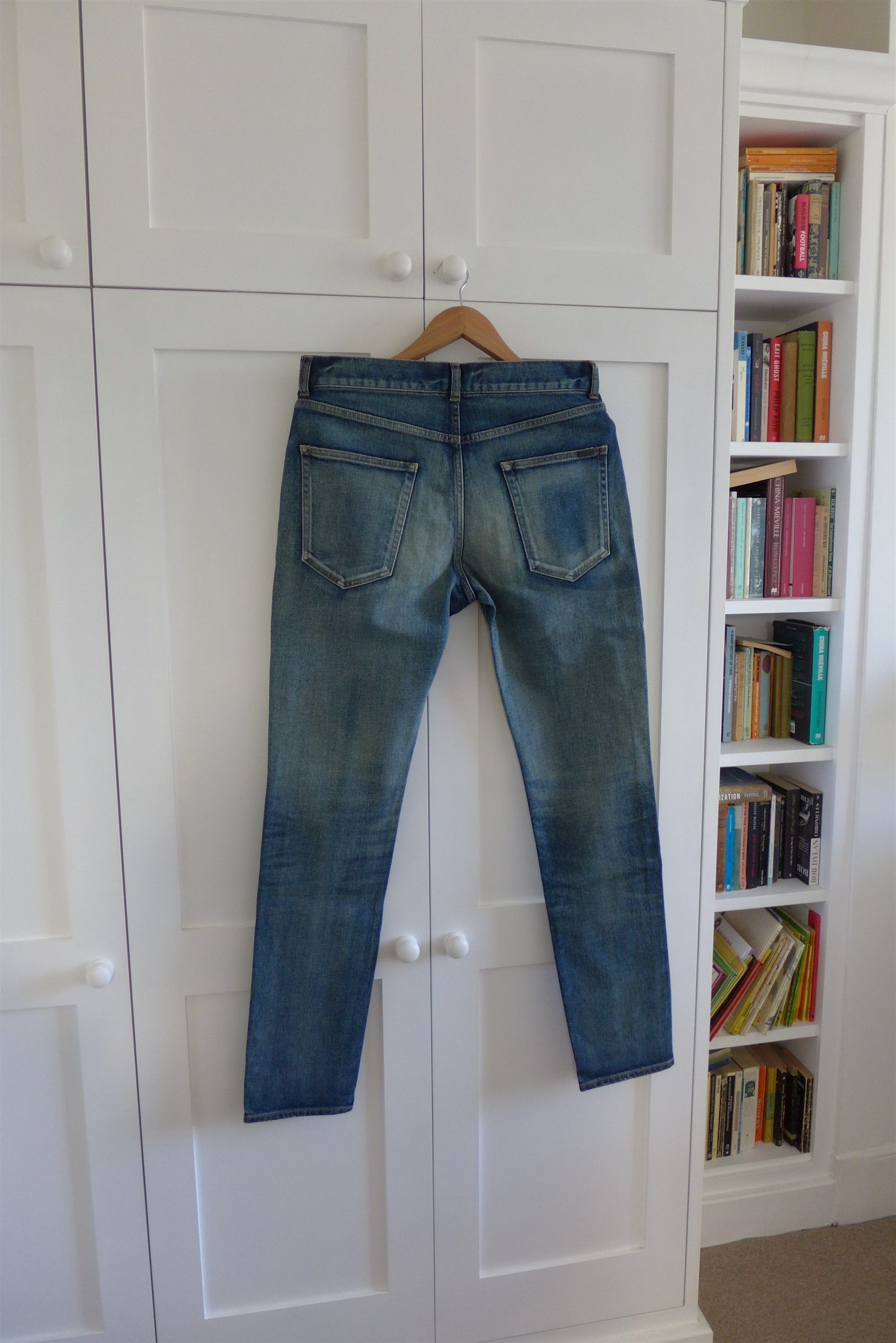 Saint Laurent Paris Saint Laurent D24 Washed Blue Denim Jeans Size US 34 / EU 50 - 5 Thumbnail