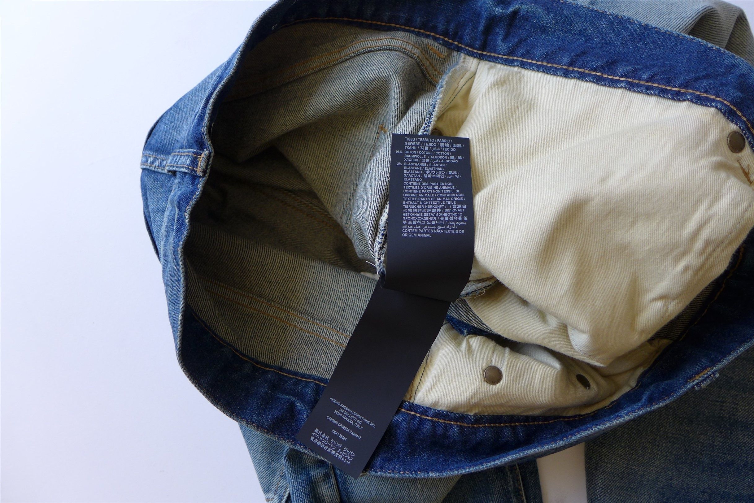 Saint Laurent Paris Saint Laurent D24 Washed Blue Denim Jeans Size US 34 / EU 50 - 17 Thumbnail