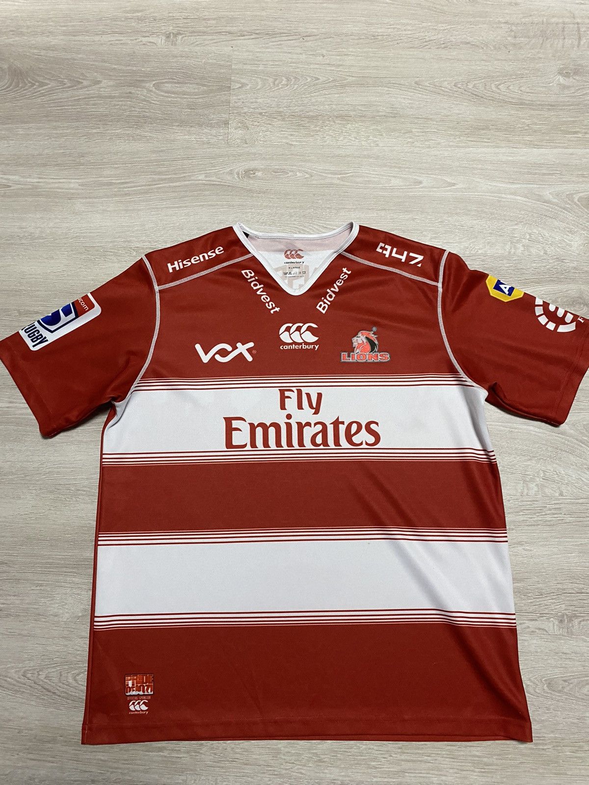 Canterbury of New Zealand CCC Jersey Mens Lions Super Rugby 2018 Home Size US XL / EU 56 / 4 - 1 Thumbnail