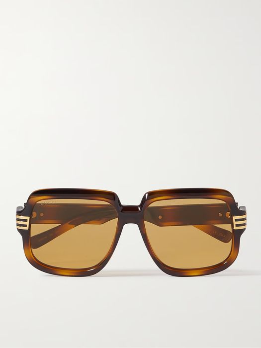 Gucci Gucci Square Sunglasses - Tortoiseshell Acetate Size ONE SIZE - 2 Preview
