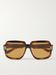 Gucci Gucci Square Sunglasses - Tortoiseshell Acetate Size ONE SIZE - 2 Thumbnail