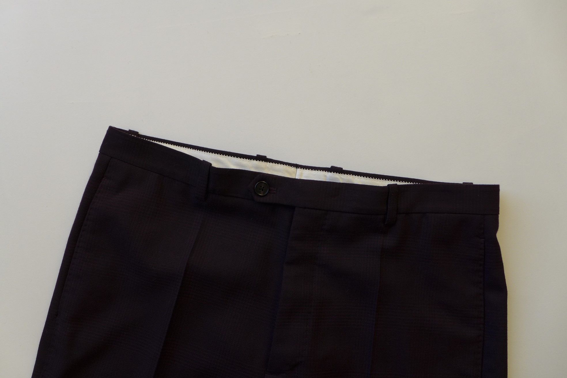Maison Margiela Margiela FW17 Wide Leg Trousers - Purple Check Virgin Wool Size US 32 / EU 48 - 7 Thumbnail
