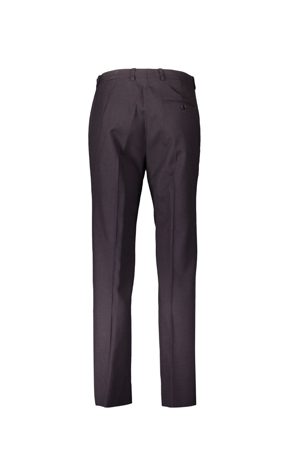 Maison Margiela Margiela FW17 Wide Leg Trousers - Purple Check Virgin Wool Size US 32 / EU 48 - 3 Thumbnail
