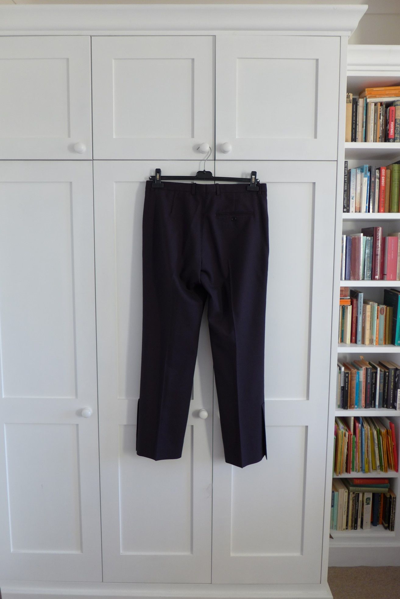 Maison Margiela Margiela FW17 Wide Leg Trousers - Purple Check Virgin Wool Size US 32 / EU 48 - 6 Thumbnail