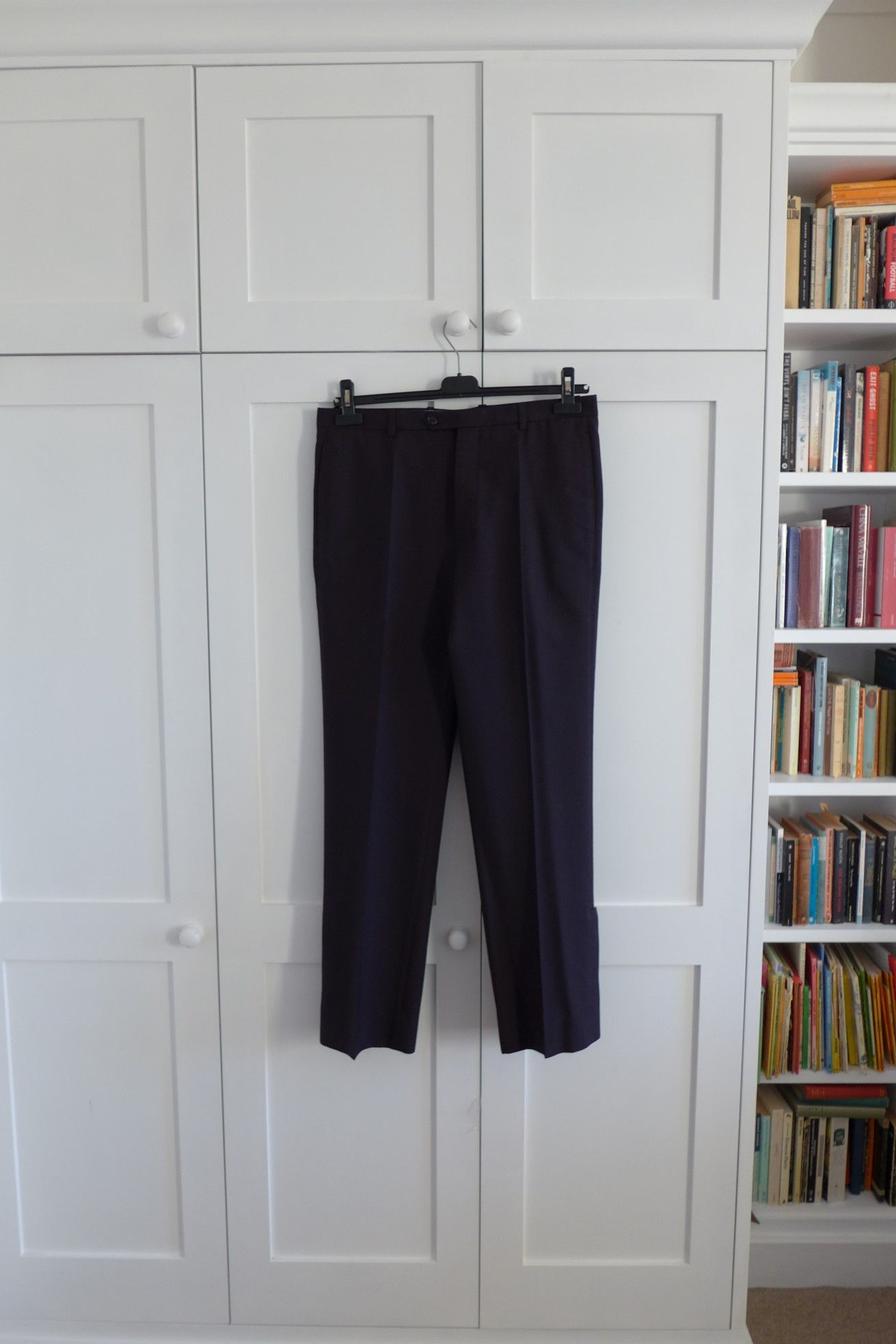 Maison Margiela Margiela FW17 Wide Leg Trousers - Purple Check Virgin Wool Size US 32 / EU 48 - 5 Thumbnail