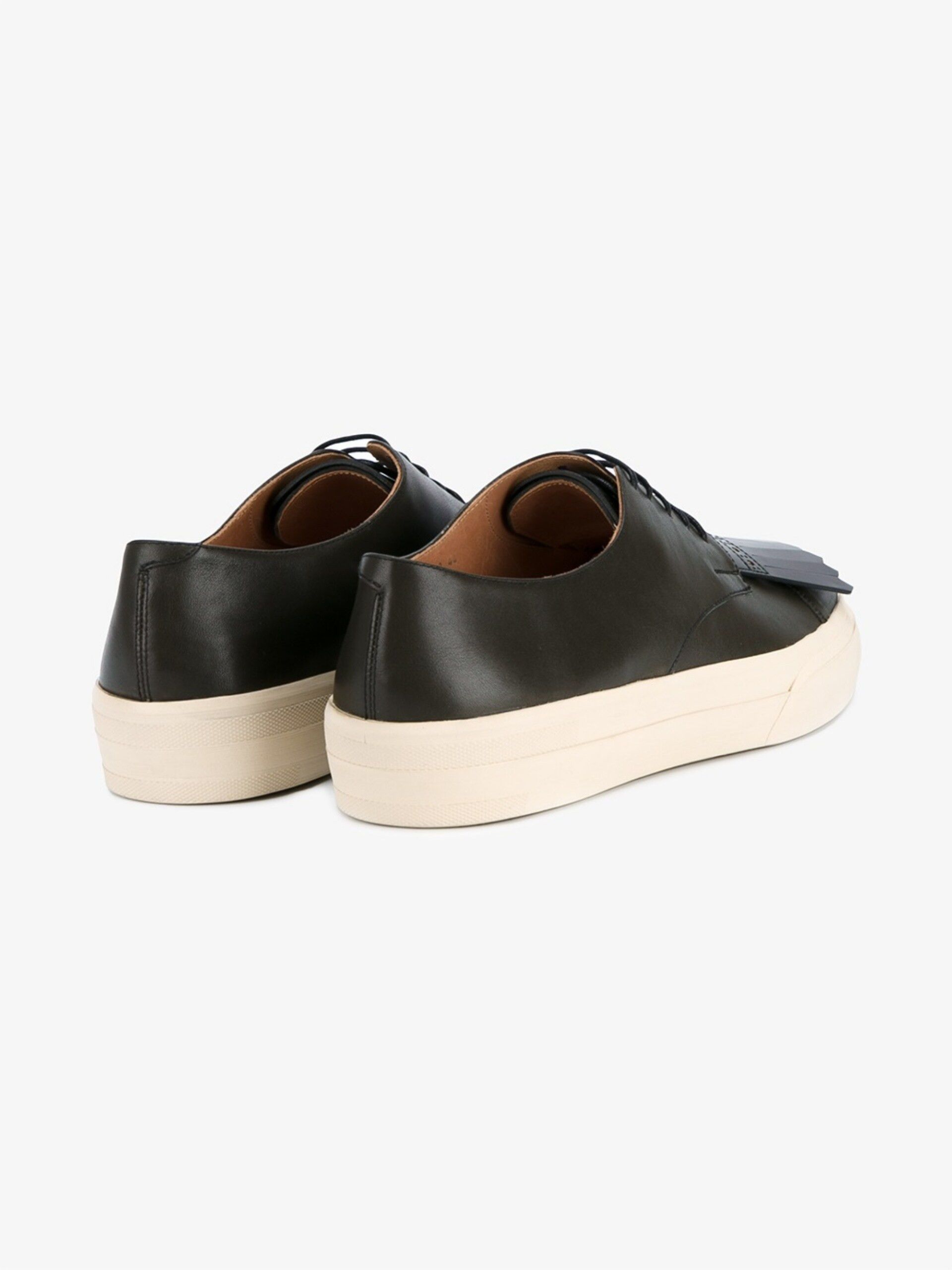 Dries Van Noten Dries Van Noten Fringe Sneakers - Brown Calf Leather Size US 8.5 / EU 41-42 - 3 Thumbnail