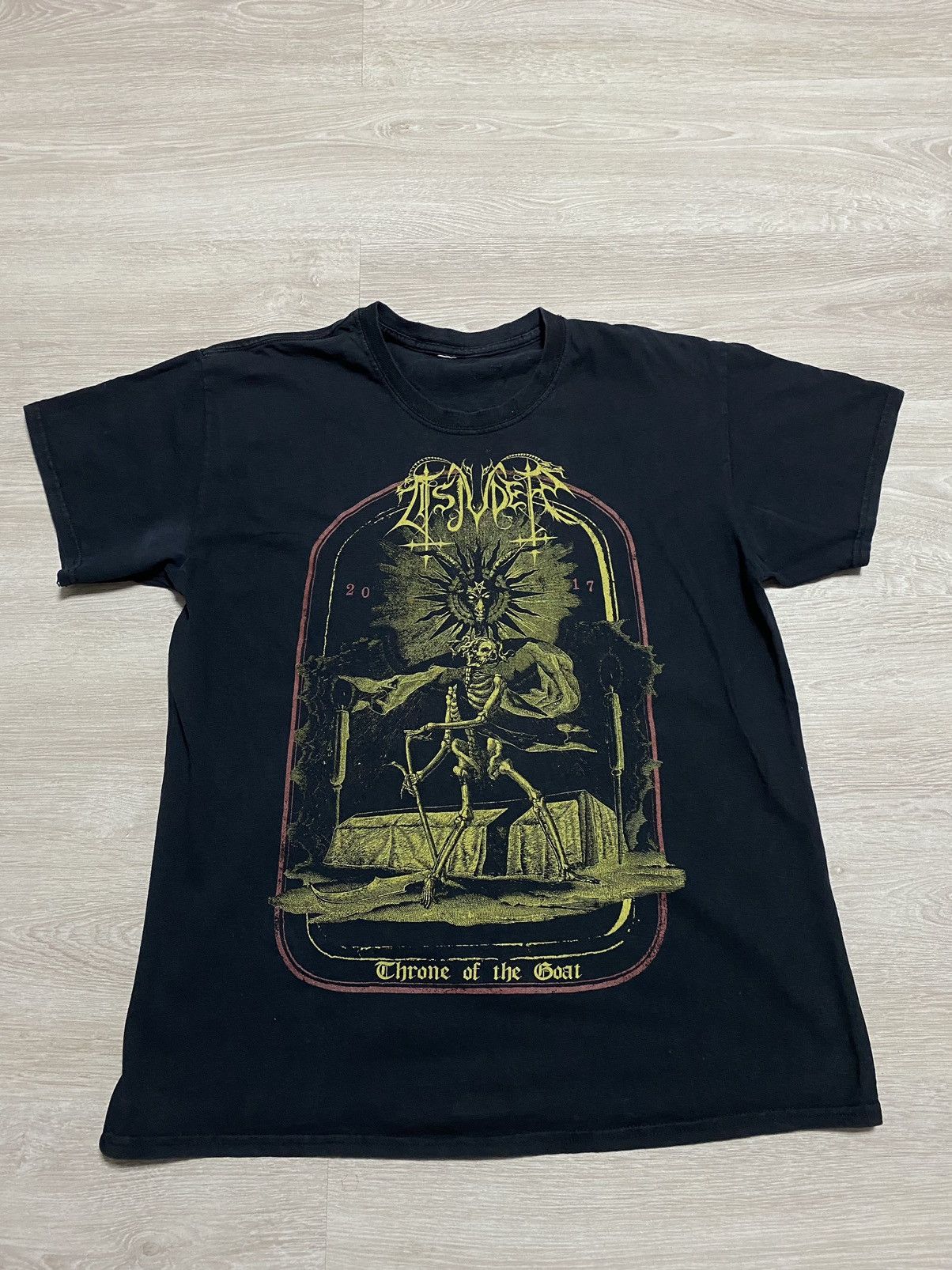 Band Tees VINTAGE X TSJUDER X ROCK Throne of the goat Size US M / EU 48-50 / 2 - 1 Thumbnail
