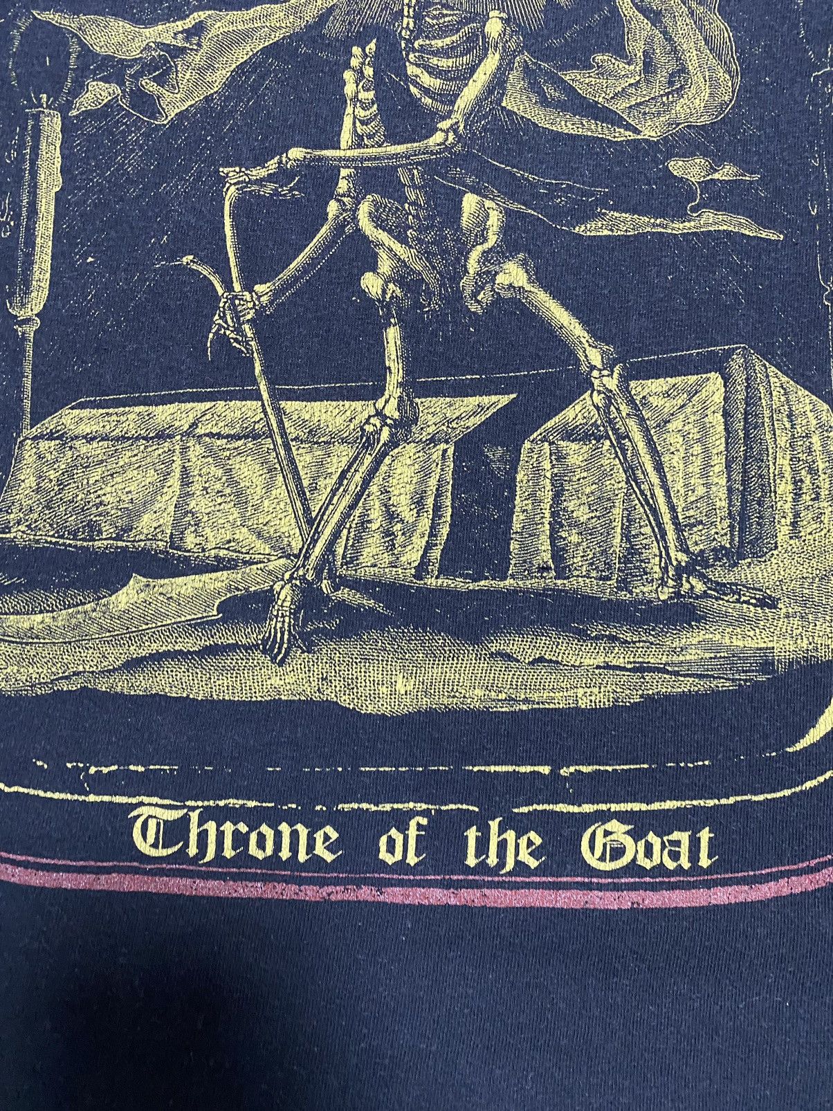 Band Tees VINTAGE X TSJUDER X ROCK Throne of the goat Size US M / EU 48-50 / 2 - 6 Thumbnail