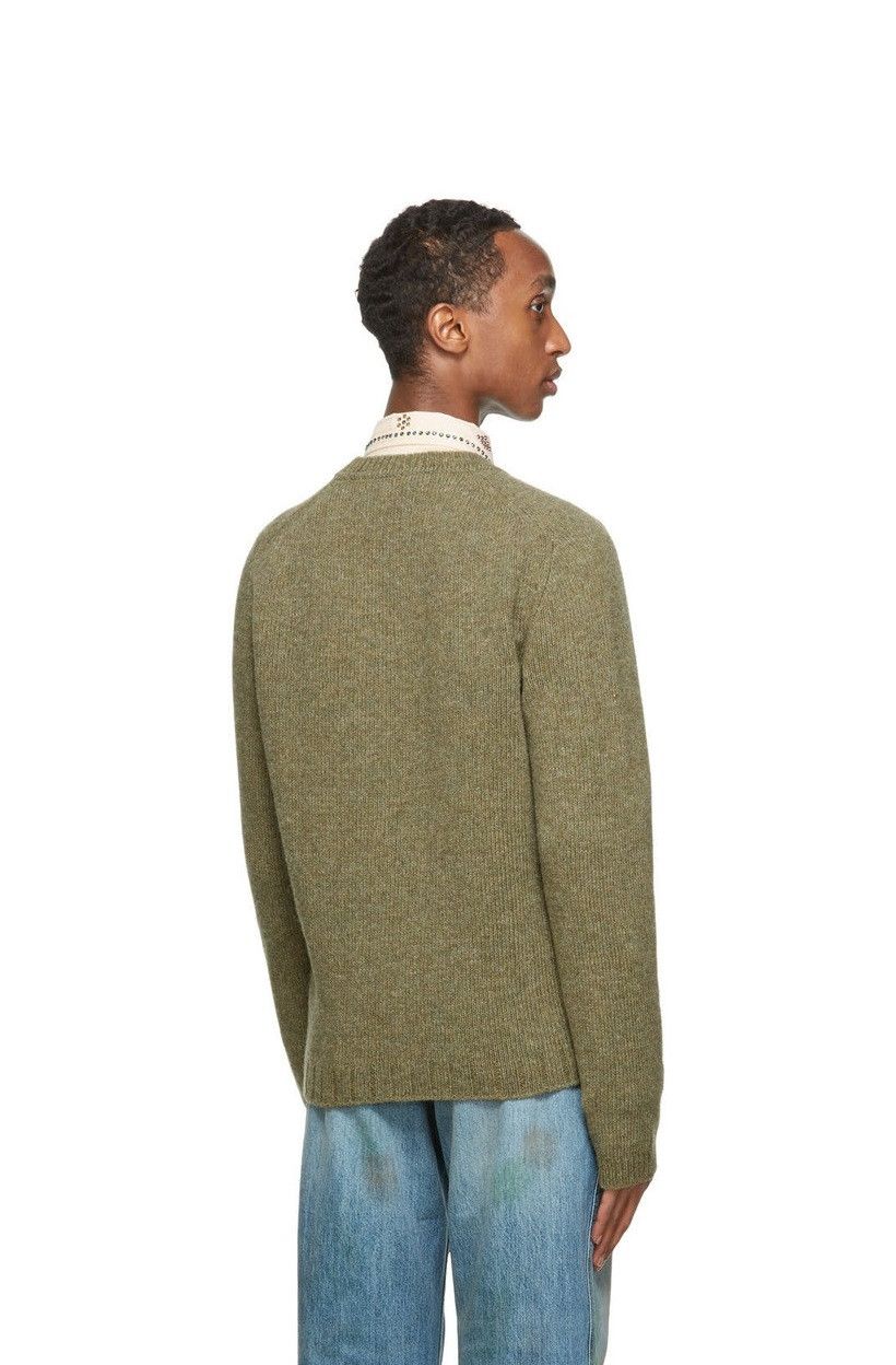 Gucci Gucci Distressed Sweater - Green Shetland Wool Size US S / EU 44-46 / 1 - 2 Thumbnail