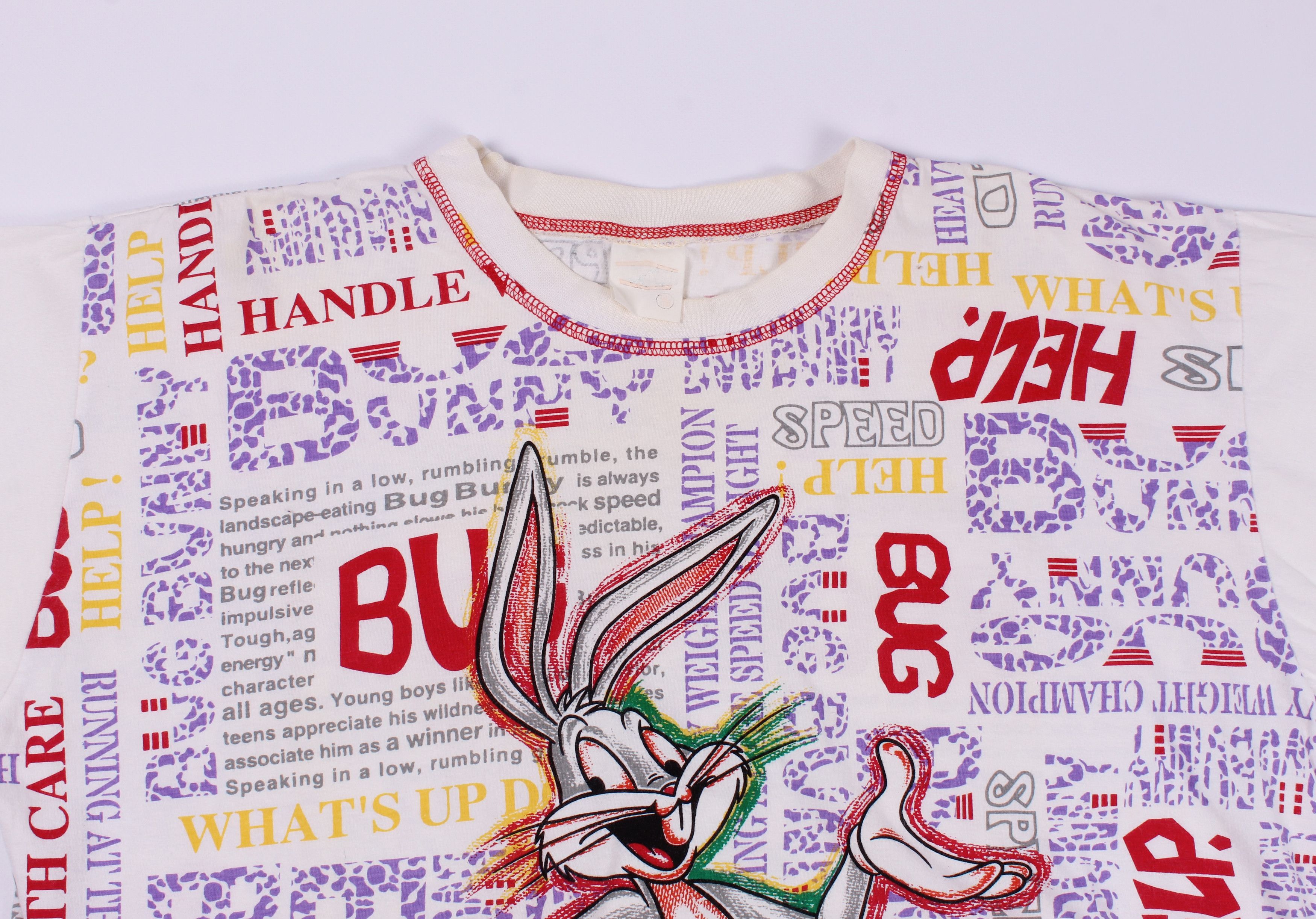 Cartoon Network Vintage 1994 Looney Tunes Bugs Bunny Printed Tee Size US M / EU 48-50 / 2 - 2 Thumbnail