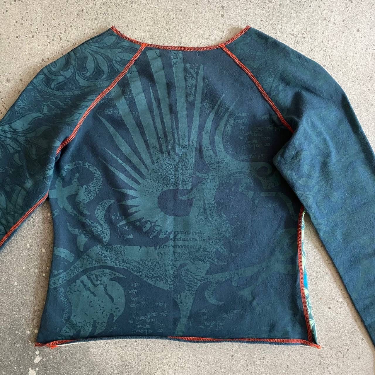 20471120 × Hysteric Glamour Amazing Long Sleeve Top (JPG Jean Paul Gaultier Style) Size XS / US 0-2 / IT 36-38 - 6 Thumbnail