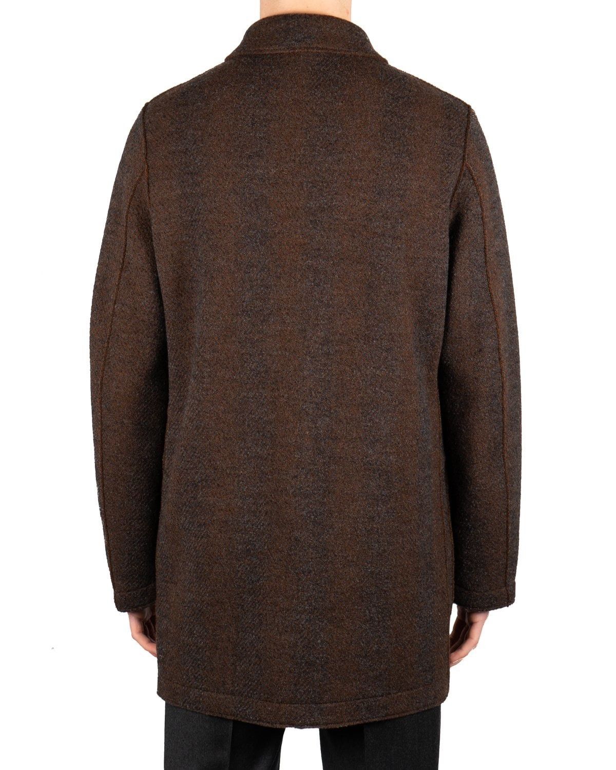 Harris Wharf London Harris Wharf Country Jacket - Tobacco Herringbone Wool Size US M / EU 48-50 / 2 - 2 Thumbnail
