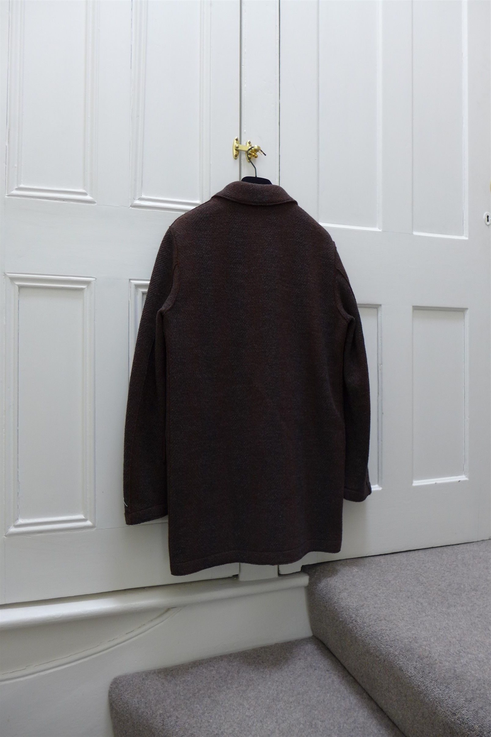 Harris Wharf London Harris Wharf Country Jacket - Tobacco Herringbone Wool Size US M / EU 48-50 / 2 - 4 Thumbnail