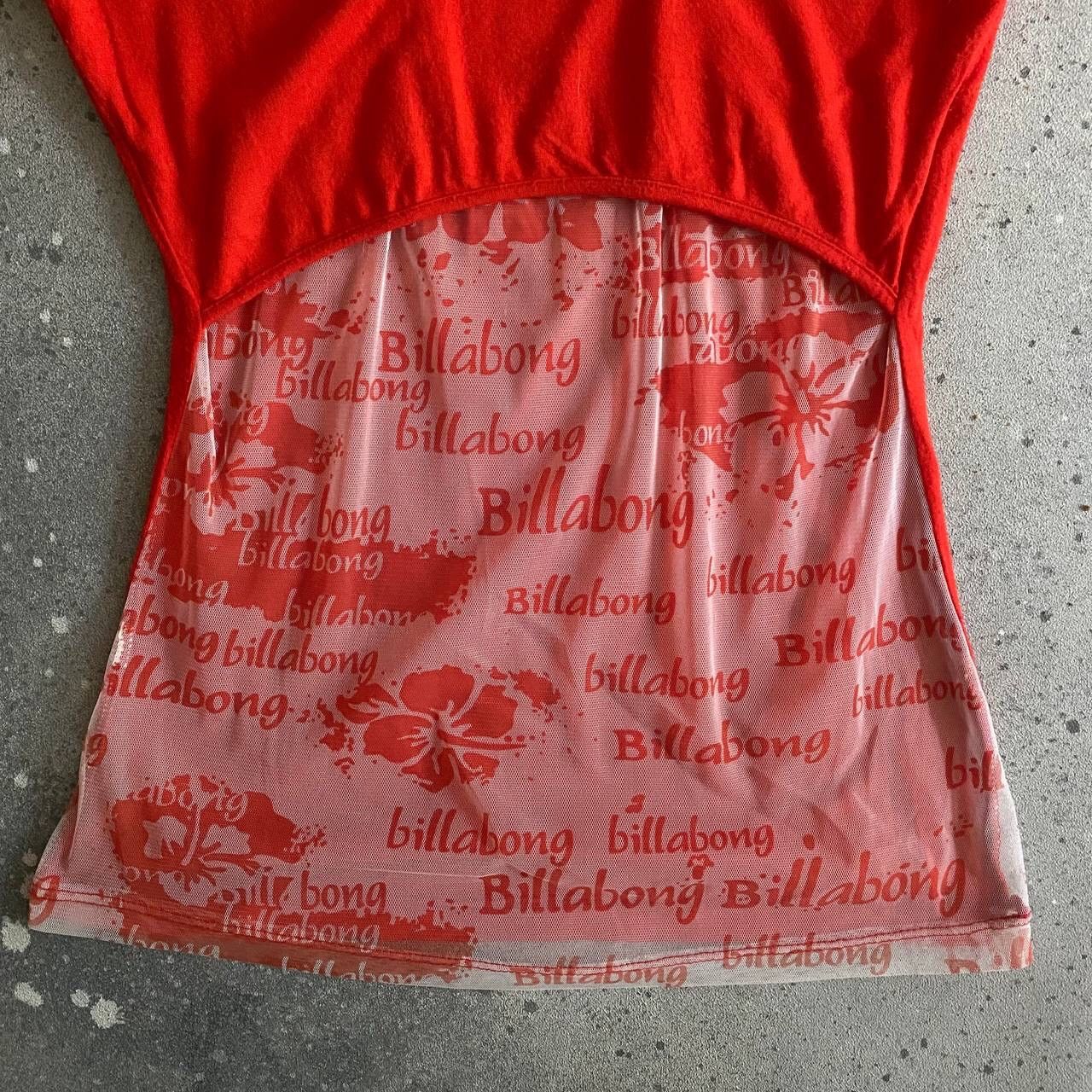 Billabong × Vintage Y2K Billabong Glam Mesh Vintage T-Shirt Size S / US 4 / IT 40 - 3 Thumbnail