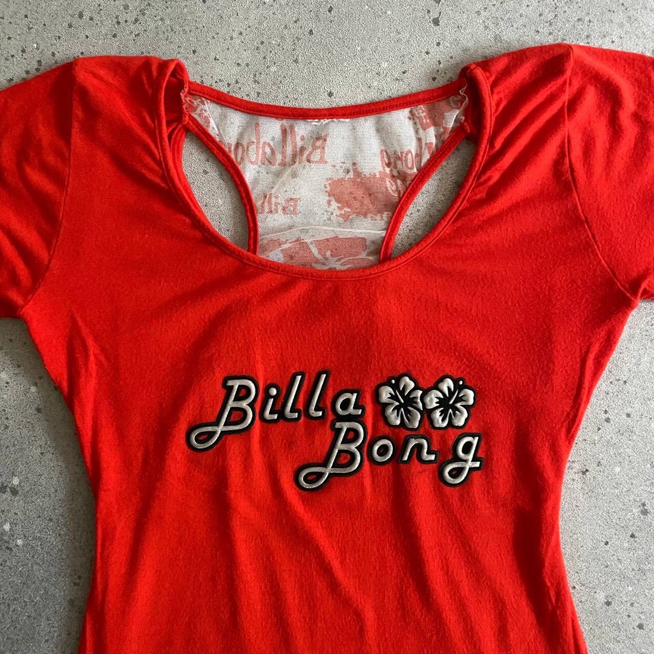 Billabong × Vintage Y2K Billabong Glam Mesh Vintage T-Shirt Size S / US 4 / IT 40 - 5 Thumbnail