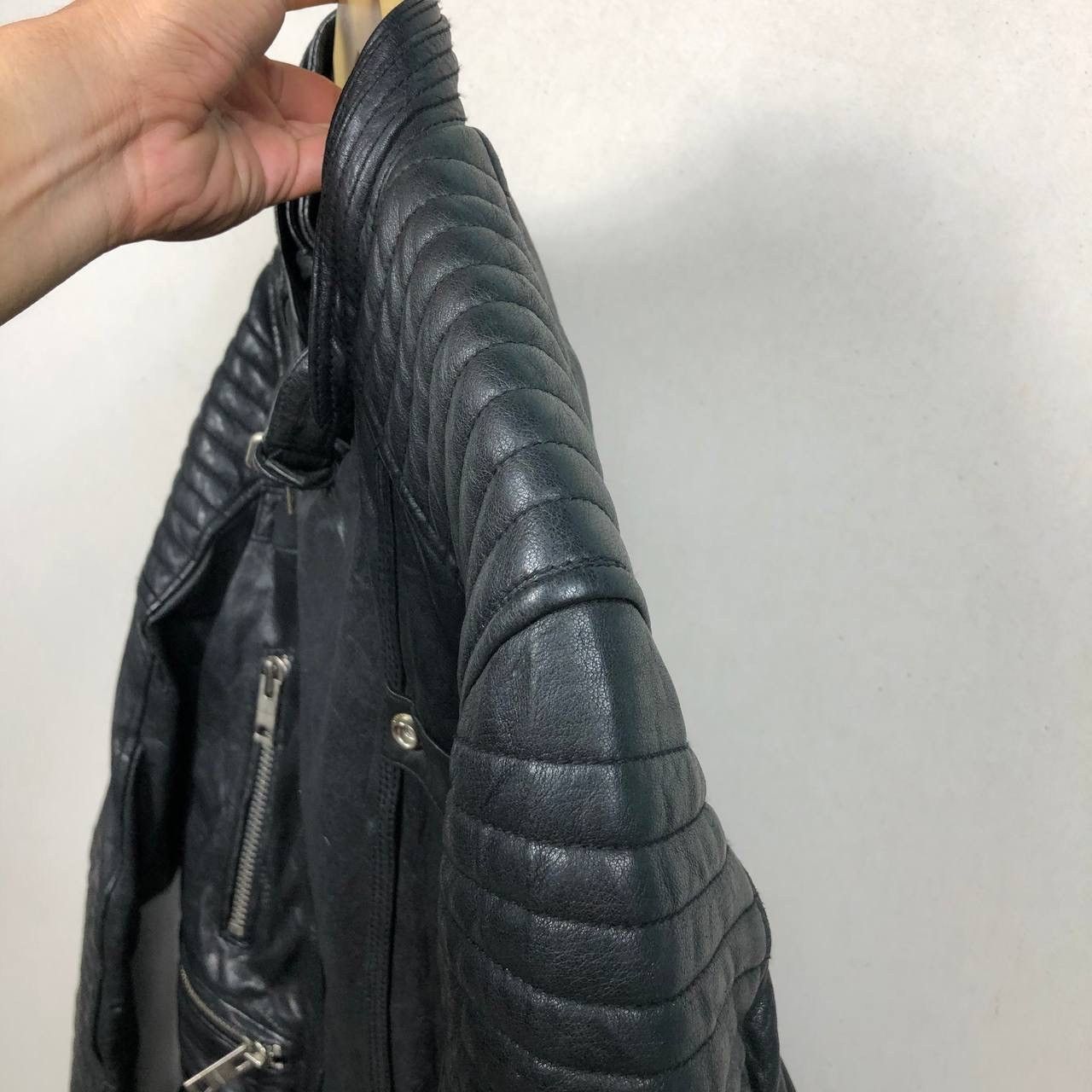 Other Vintage Italian Sheepskin Biker Jacket Balmain Style Size XL Size US L / EU 52-54 / 3 - 13 Thumbnail