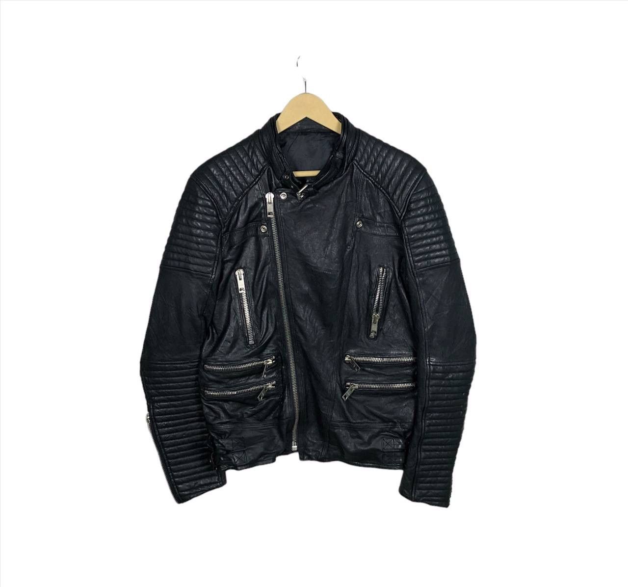Other Vintage Italian Sheepskin Biker Jacket Balmain Style Size XL Size US L / EU 52-54 / 3 - 2 Thumbnail