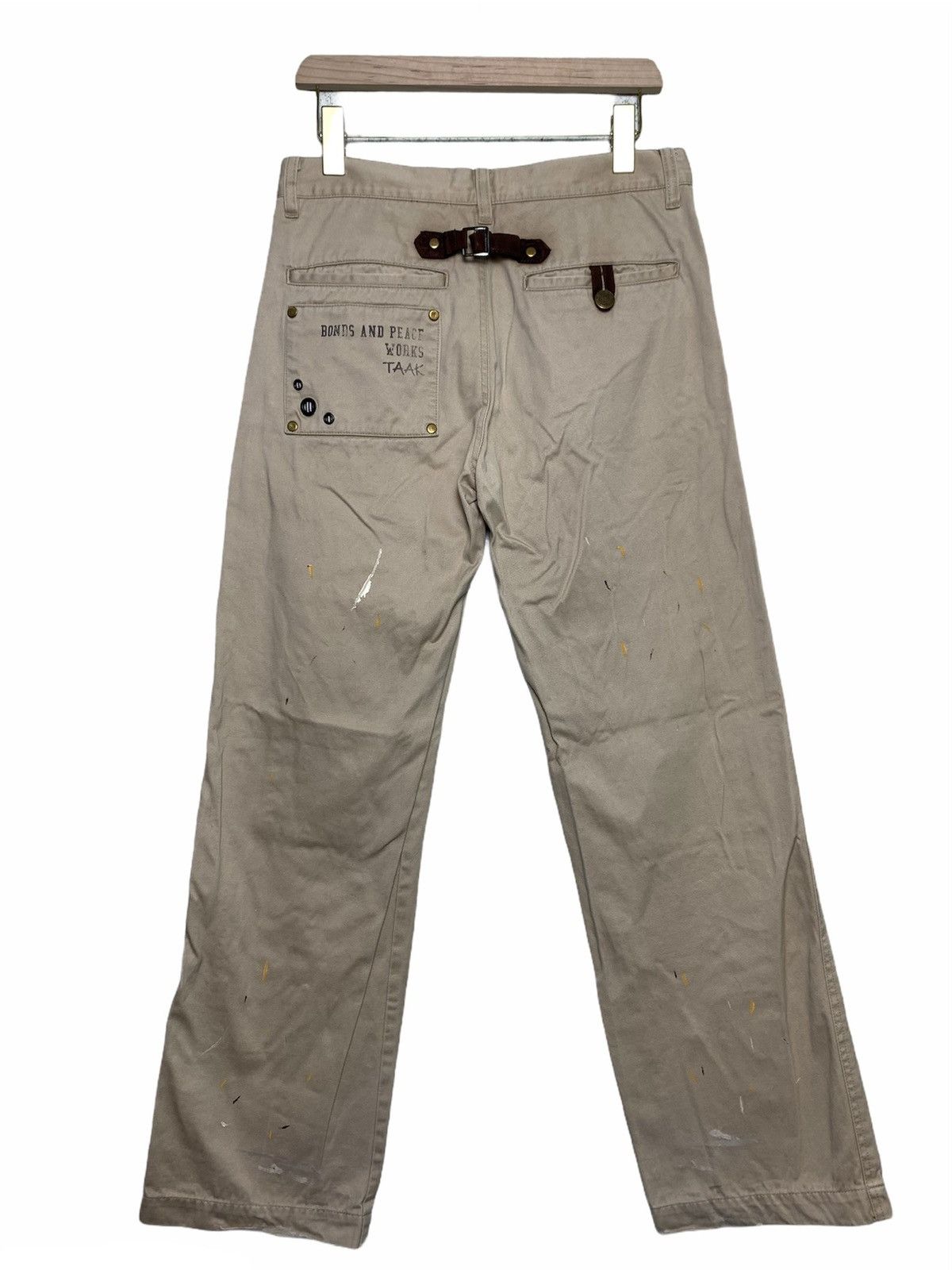 Japanese Brand Vintage Boards & Peace Painted Parachute Cotton Pant Size US 31 - 2 Thumbnail
