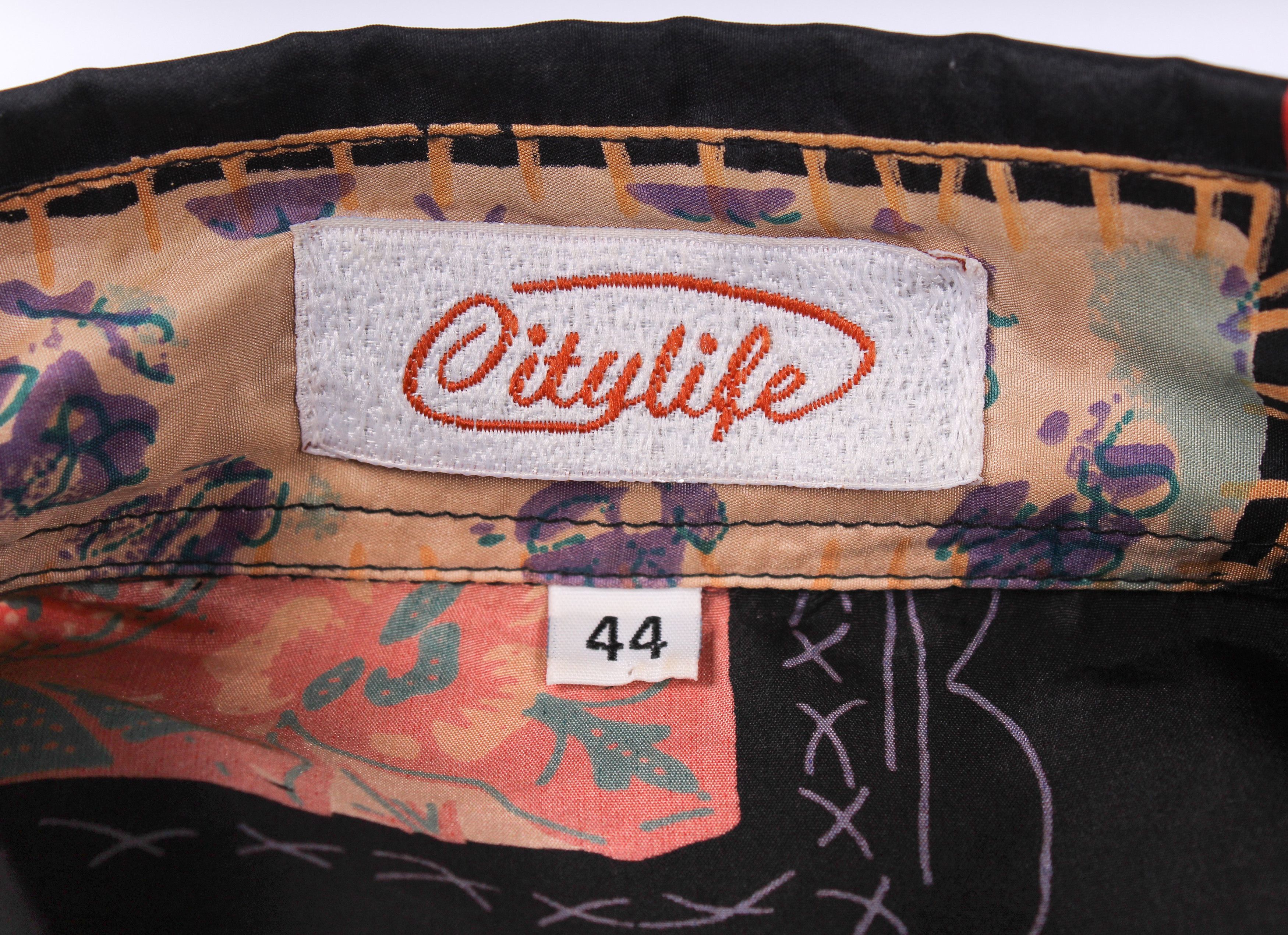 Vintage Vintage Silk Art Shirt like Dior Size US M / EU 48-50 / 2 - 4 Thumbnail