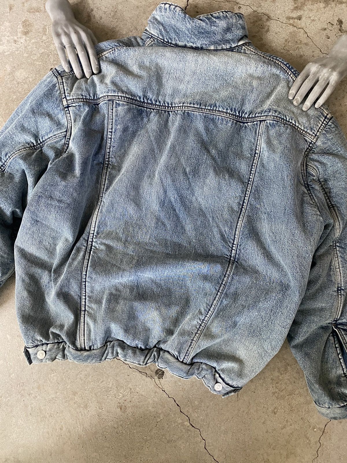 Balenciaga KANYE WEST PERSONAL BALENCIAGA DENIM PUFFER PADDED JACKET Size US XXL / EU 58 / 5 - 6 Thumbnail