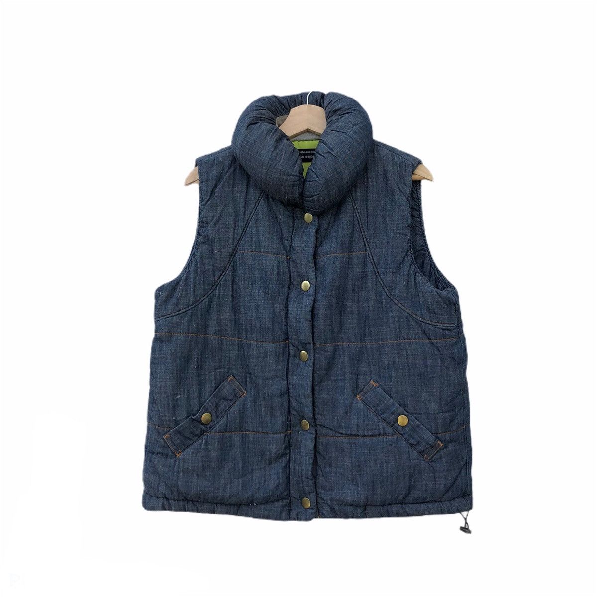 Issey Miyake MERCIBEAUCOUP JEVOUS ENPRIE BY ISSEY MIYAKE DENIM VEST Size US M / EU 48-50 / 2 - 1 Thumbnail