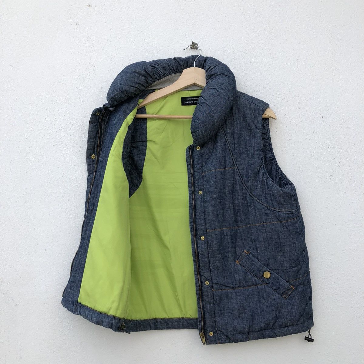 Issey Miyake MERCIBEAUCOUP JEVOUS ENPRIE BY ISSEY MIYAKE DENIM VEST Size US M / EU 48-50 / 2 - 6 Thumbnail