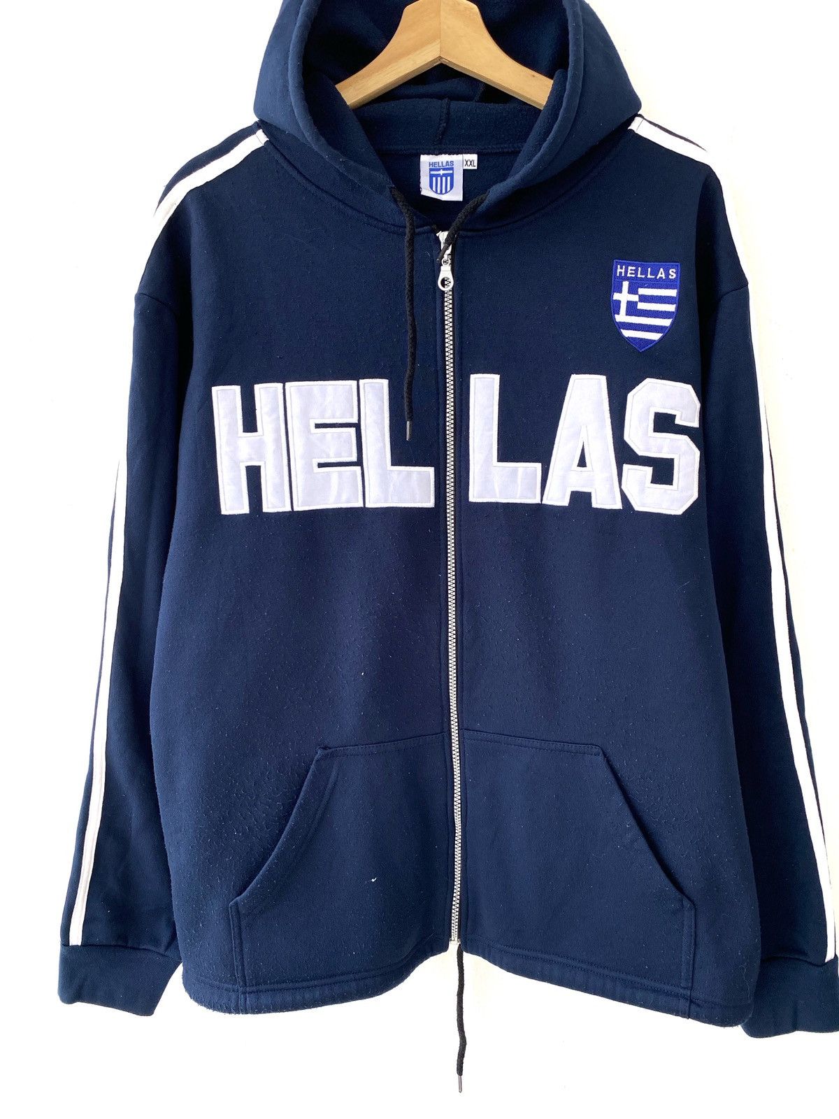 Helas Vintage Hellas Spellout Both Logo Pullover Hoodies Size US XXL / EU 58 / 5 - 3 Thumbnail